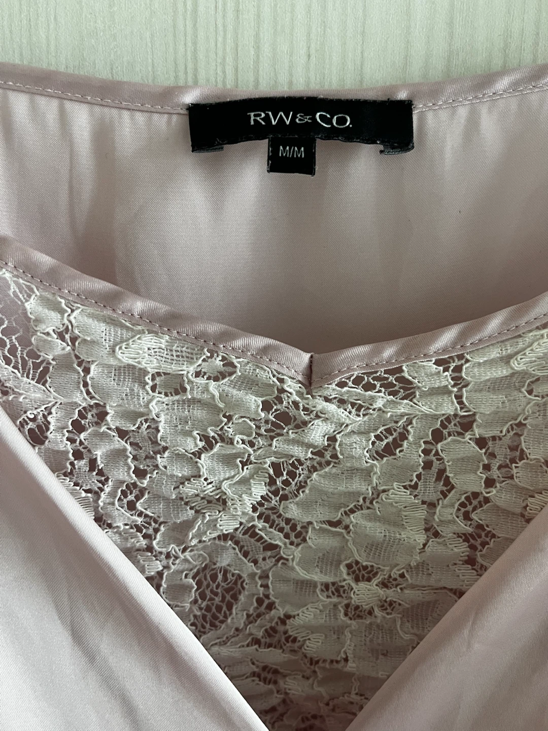 RW&CO. Pink Lace Trim Cami Top - photo 4