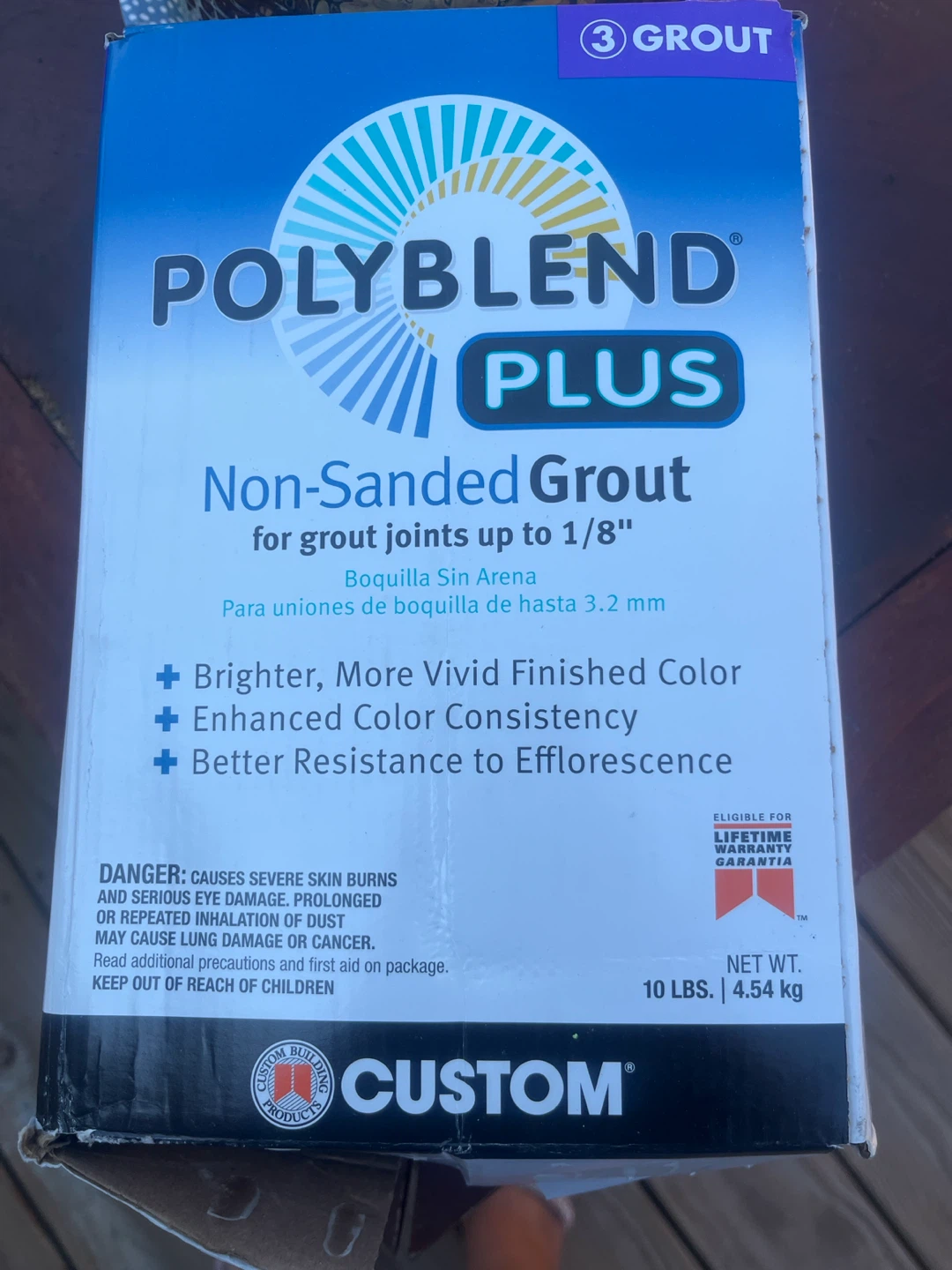 Custom Polyblend Plus Non-Sanded Grout - 10 lbs