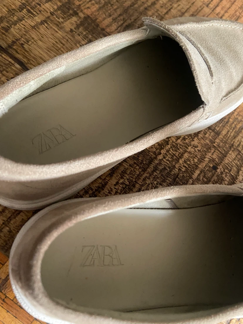 ZARA Suede Loafer Shoes - photo 3