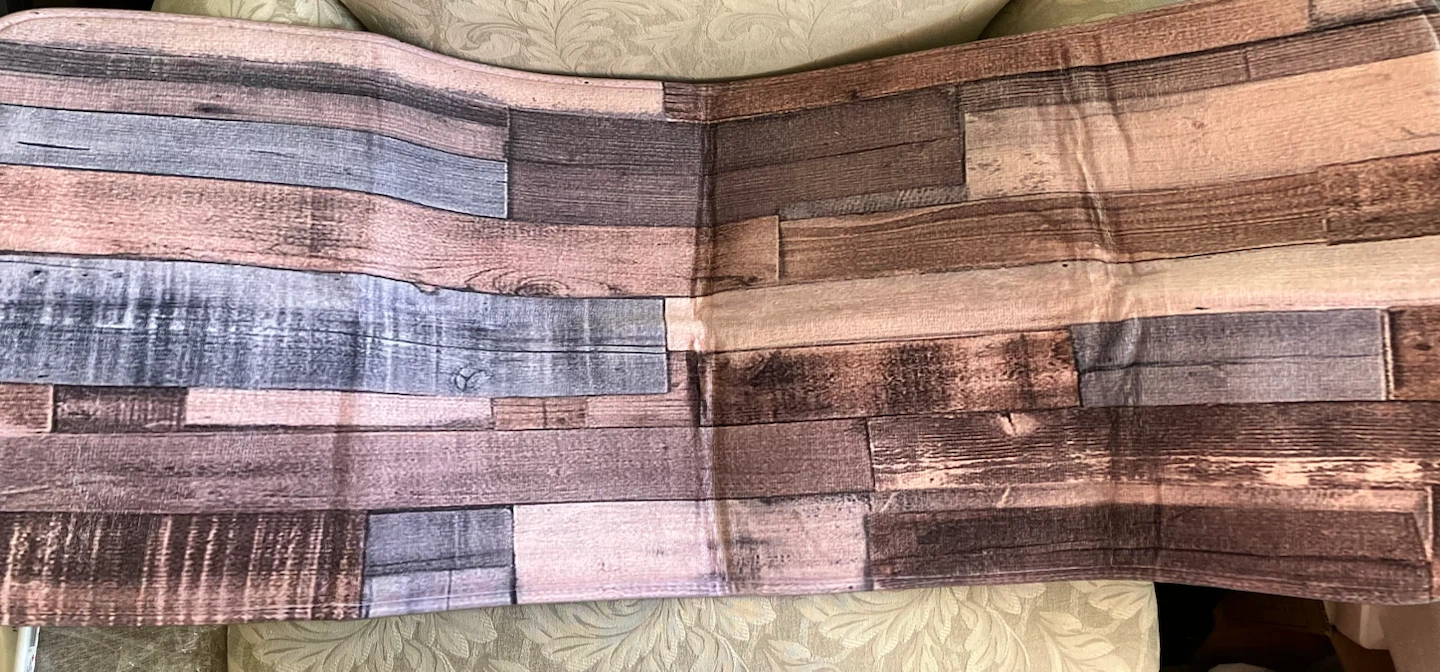 Rustic Wood Print Floor Mat-46”x18”