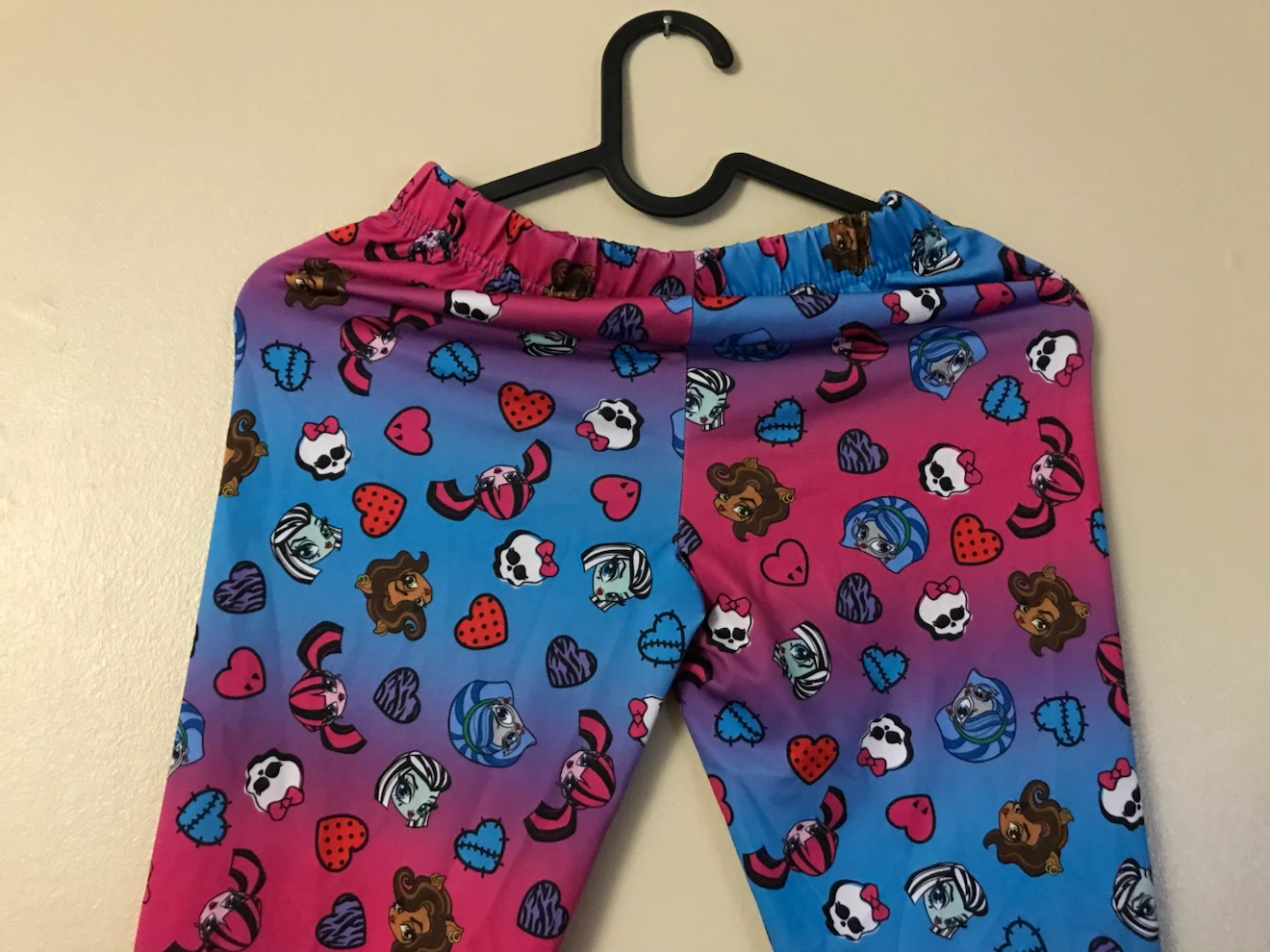 Monster High Girls Pink, Blue & Purple Leggings {10/12} - photo 3
