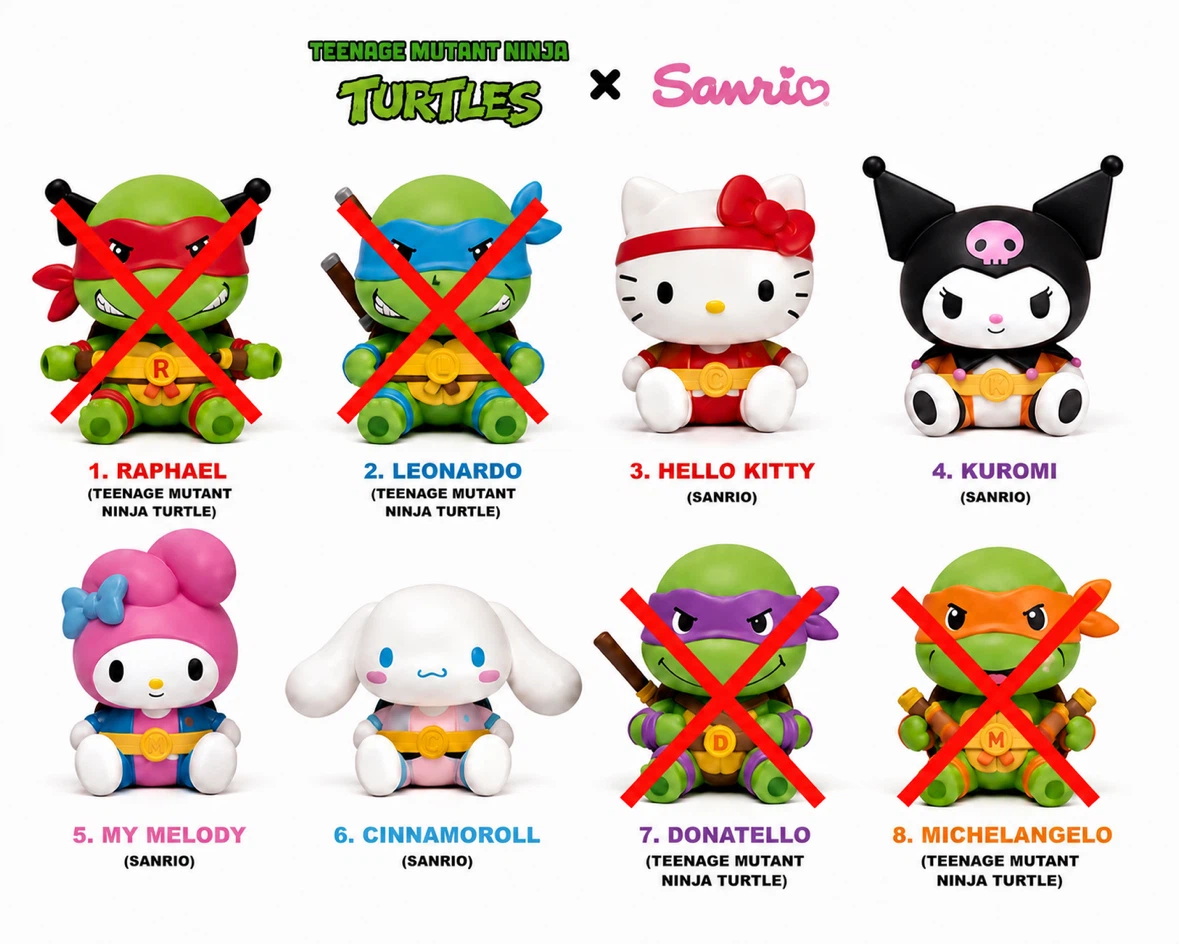 Sanrio 4 piece Figures