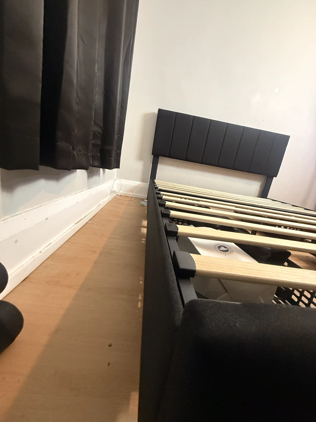 Queen Platform Bed Frame with 4 Storage Drawers - photo 3