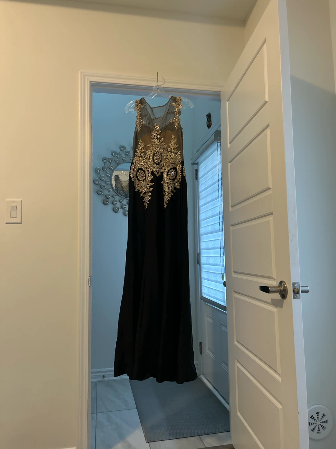 Black Embellished Gown - Size Medium - photo 2