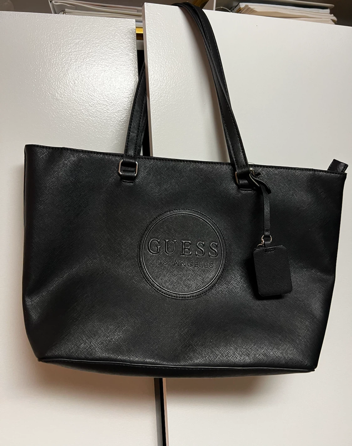 Black Guess Tote Bag