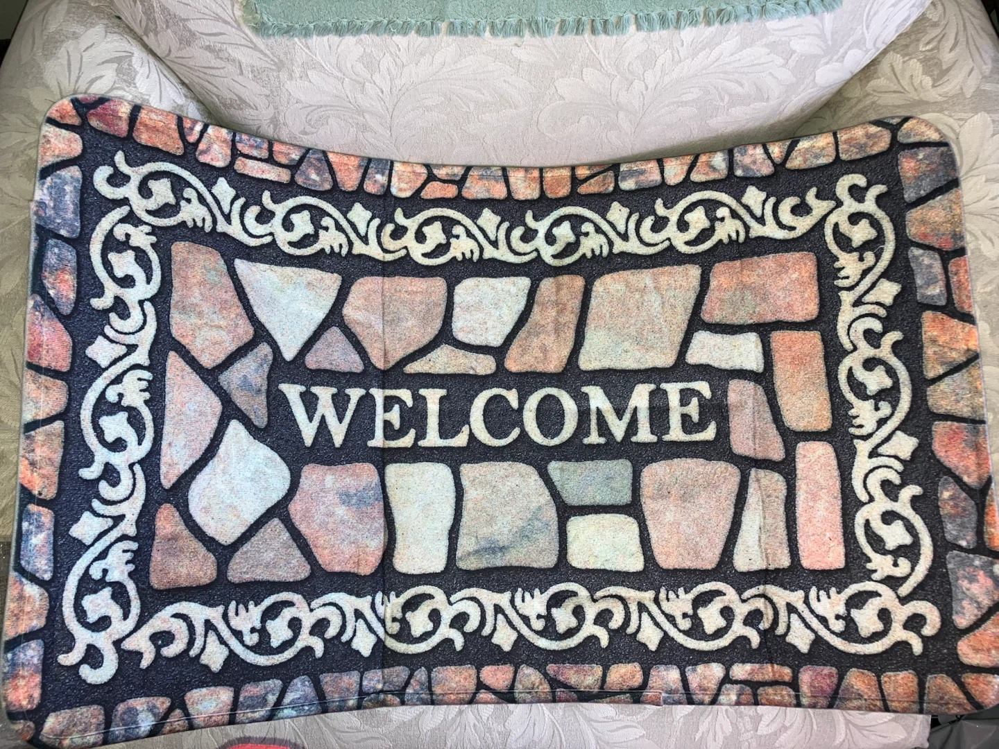 Stone Pattern Welcome Mat-79x49 cm - photo 2