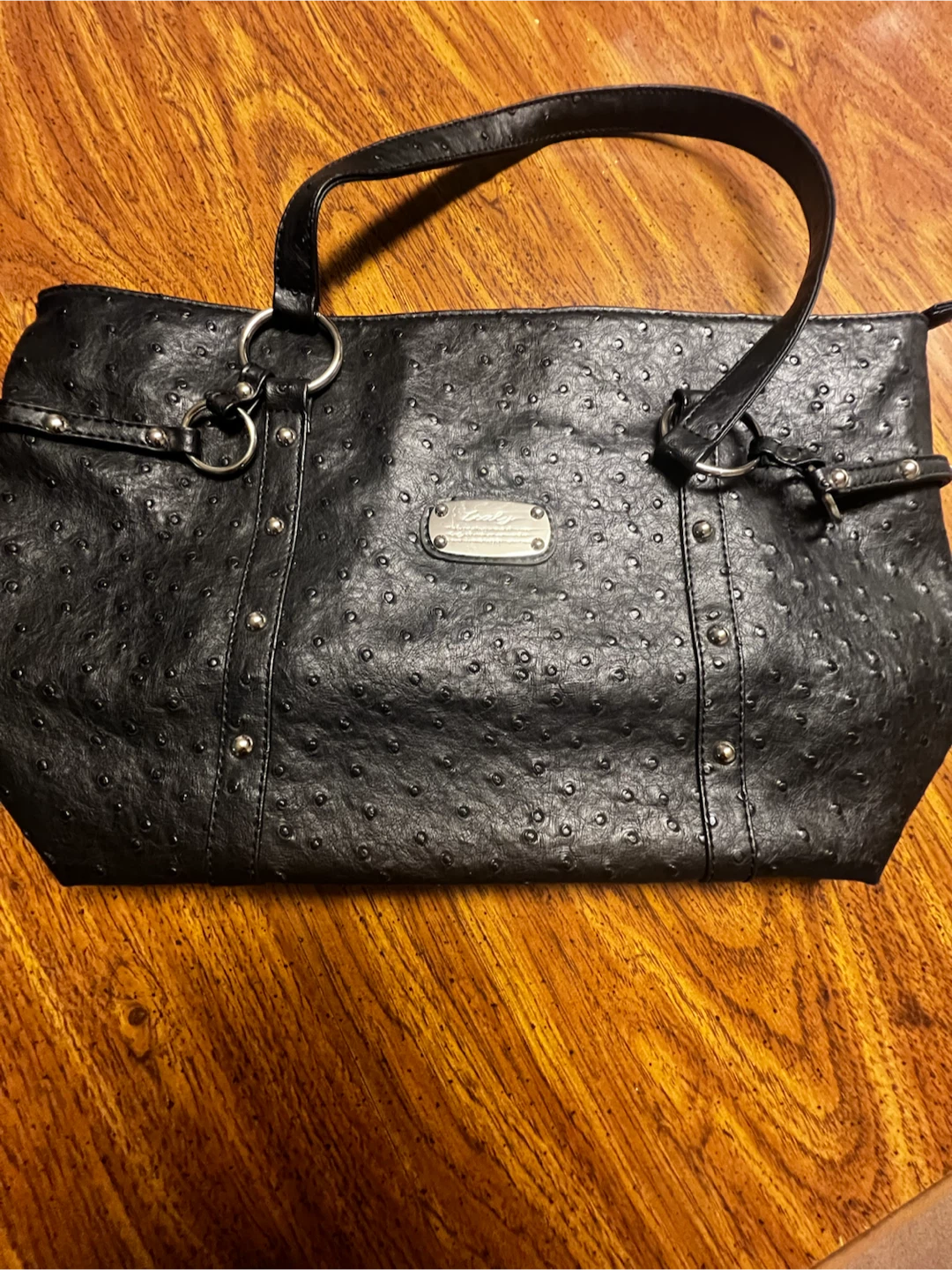 Black Textured Tote Bag - photo 5