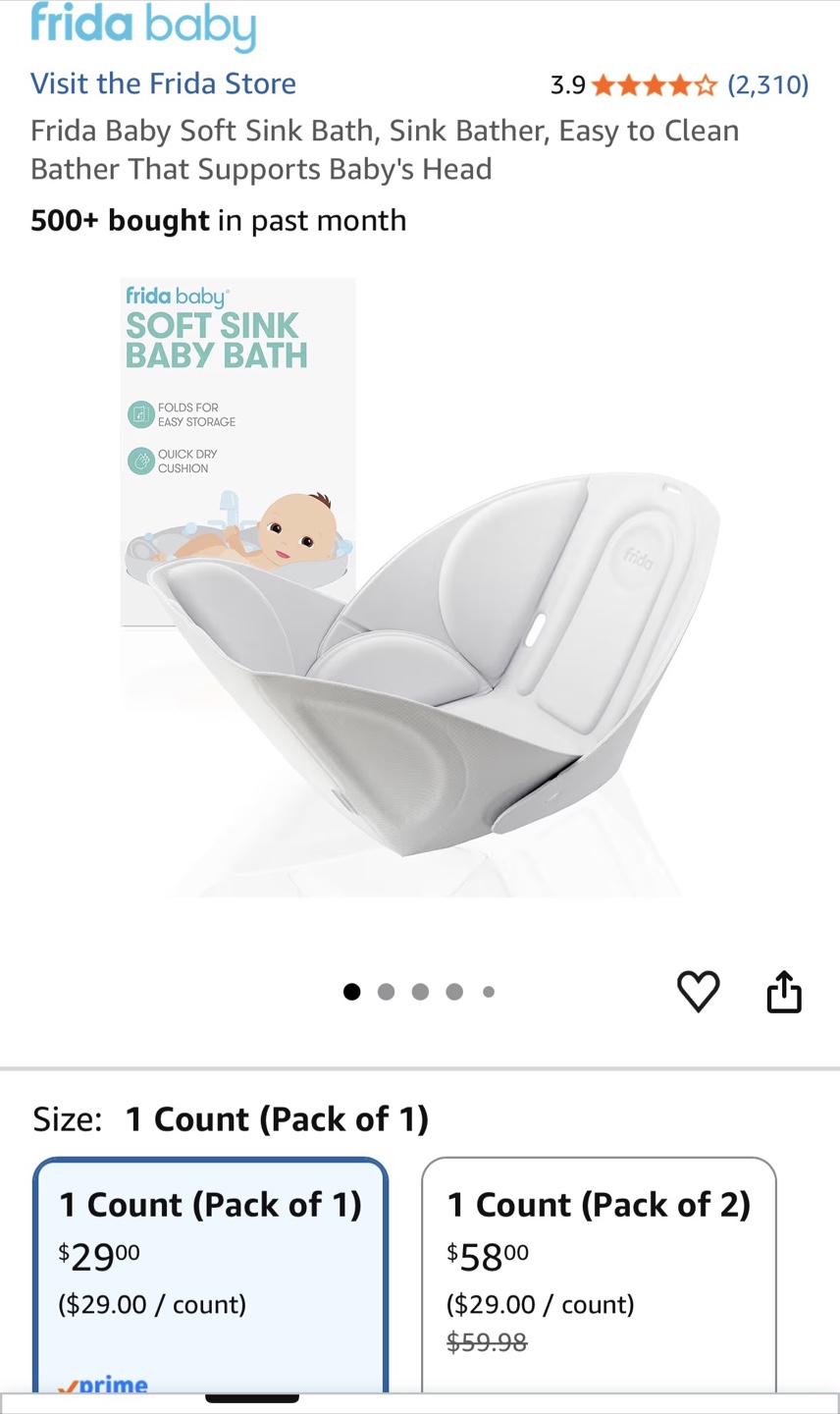 Frida Baby Soft Sink Baby Bath - photo 3