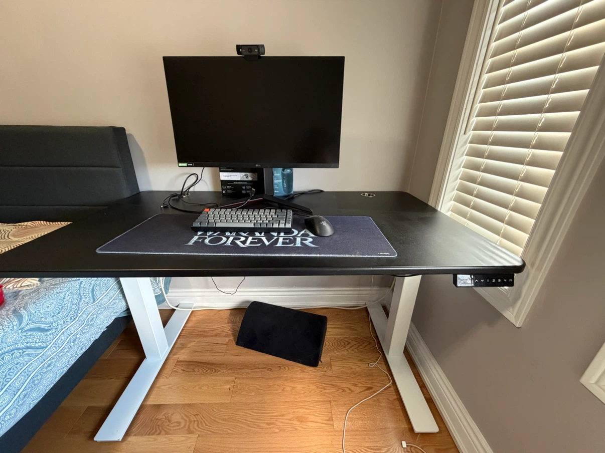 Black Standing Desk with chair - photo 3
