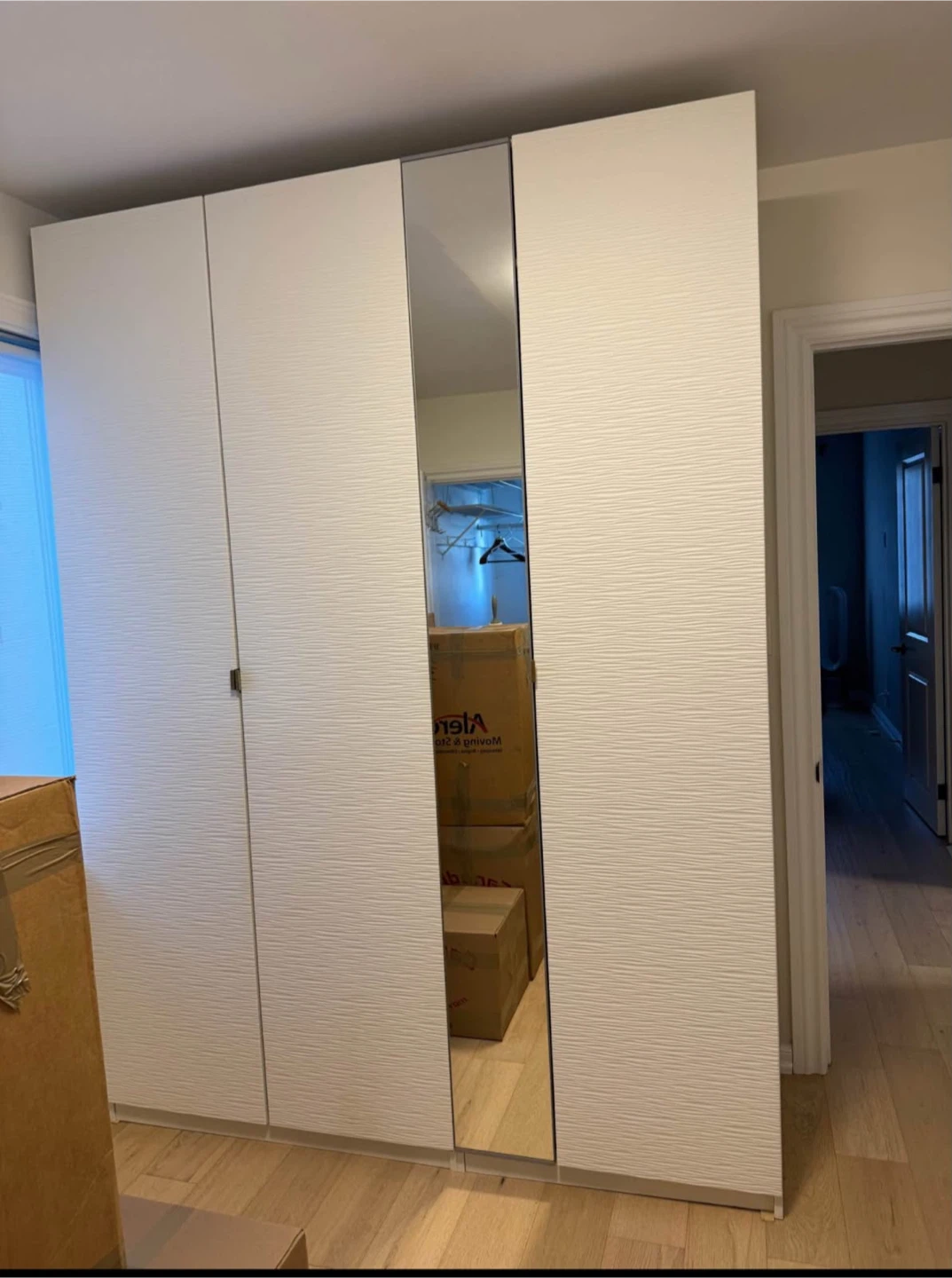 White 4-Door Wardrobe (PAX IKEA)