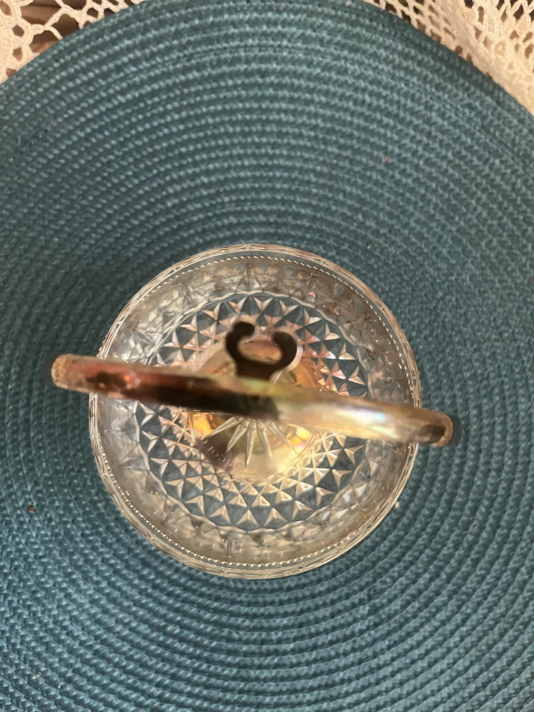 Vintage Elegance Silver Plated Basket with Glass Insert - photo 2