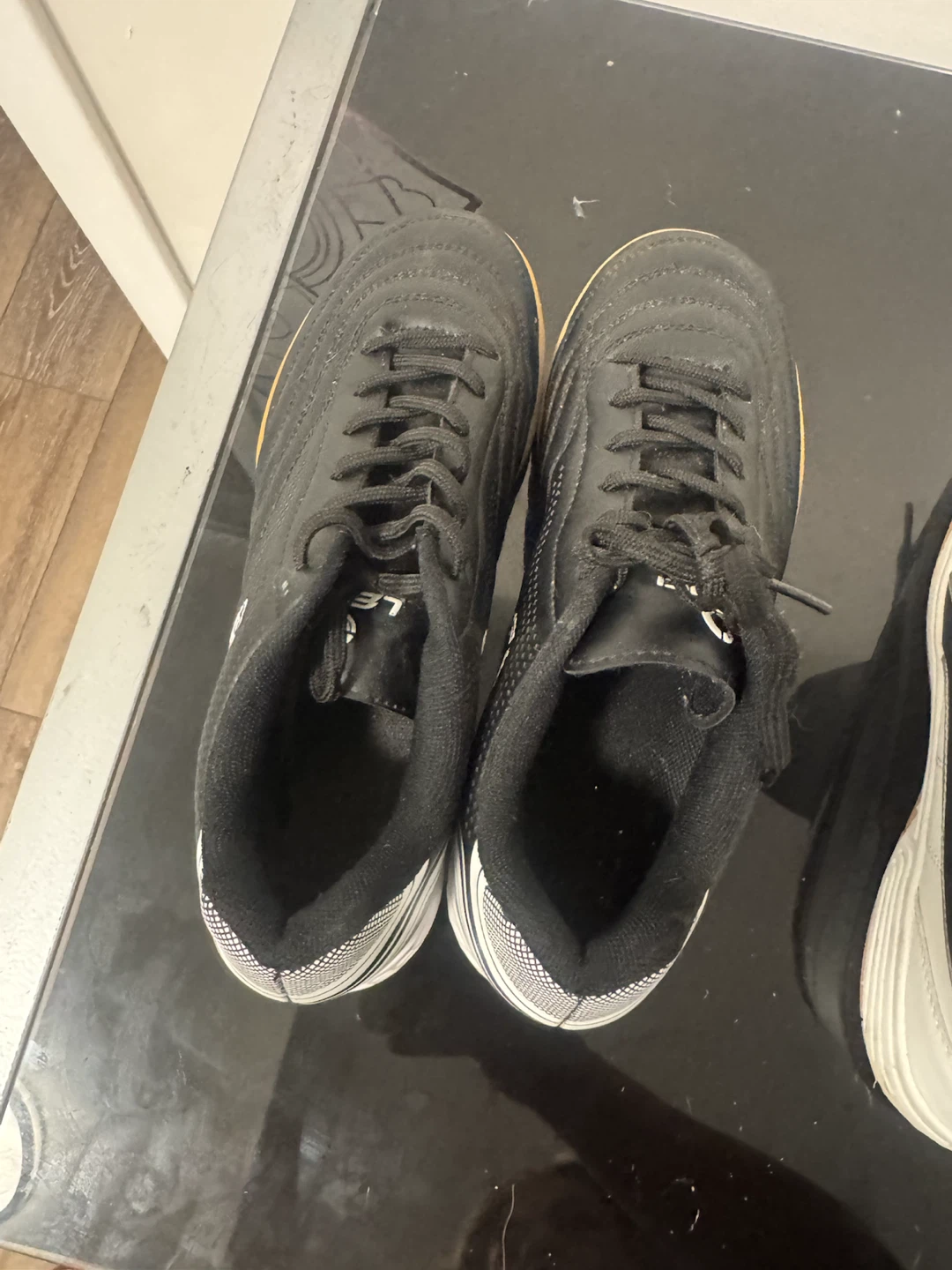 Black Futsal Soccer Shoes