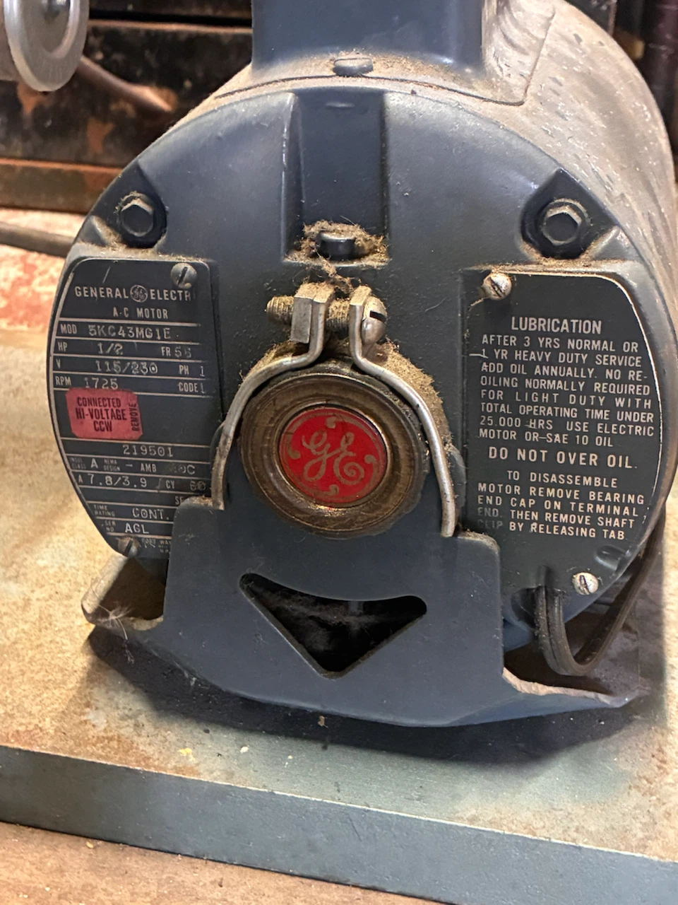 General Electric 1/2 HP AC Motor - photo 3