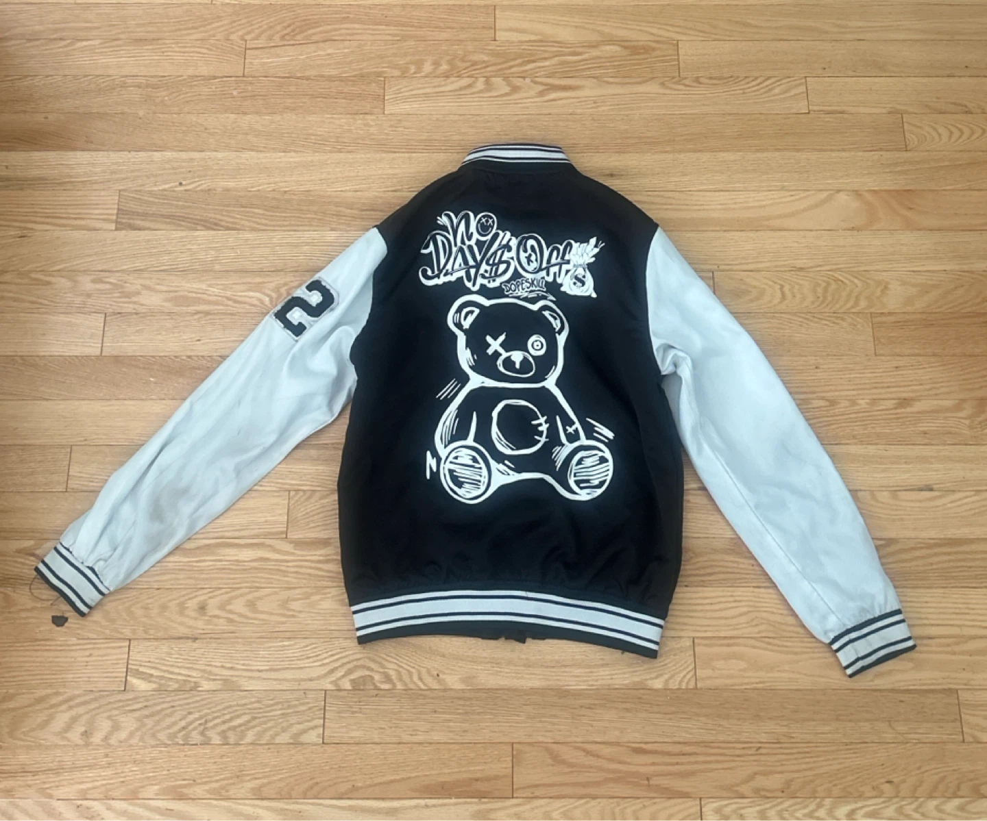 Black/White Varsity Jacket - photo 2