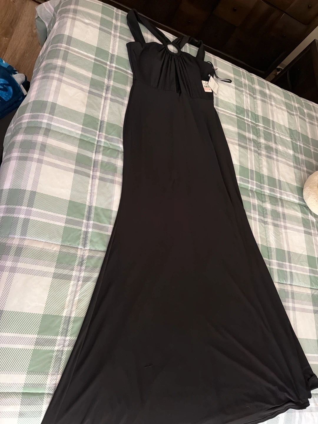 Black Halter Neck Maxi Dress