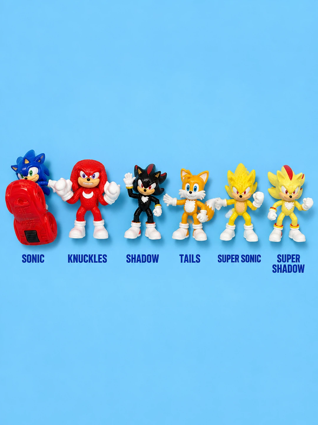 Sonic the Hedgehog Action Figures - Set of 6
