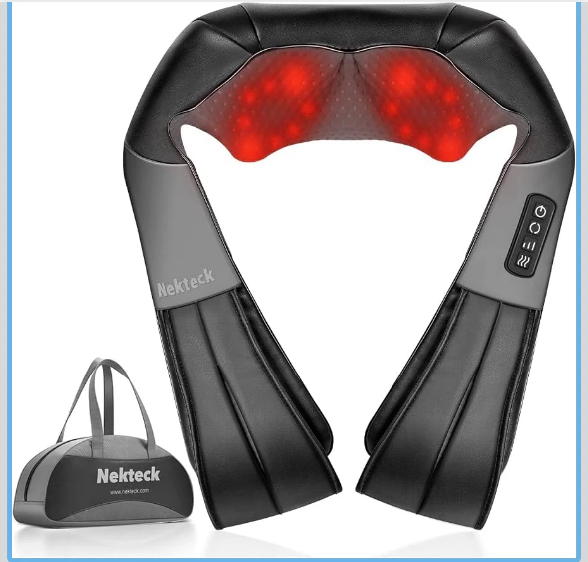 Shiatsu Neck and Back Massager with Soothing Heat