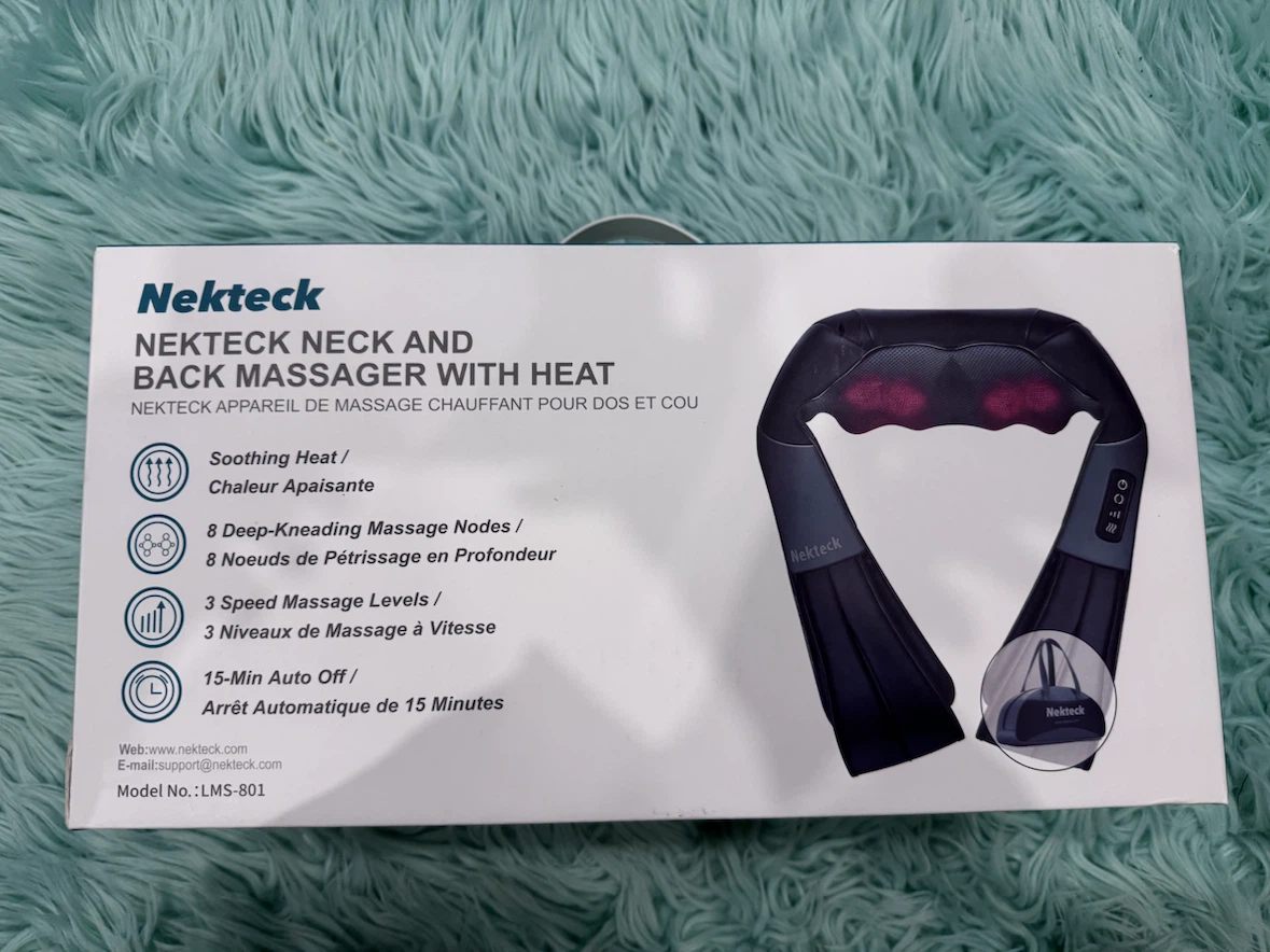 Shiatsu Neck and Back Massager with Soothing Heat - photo 3