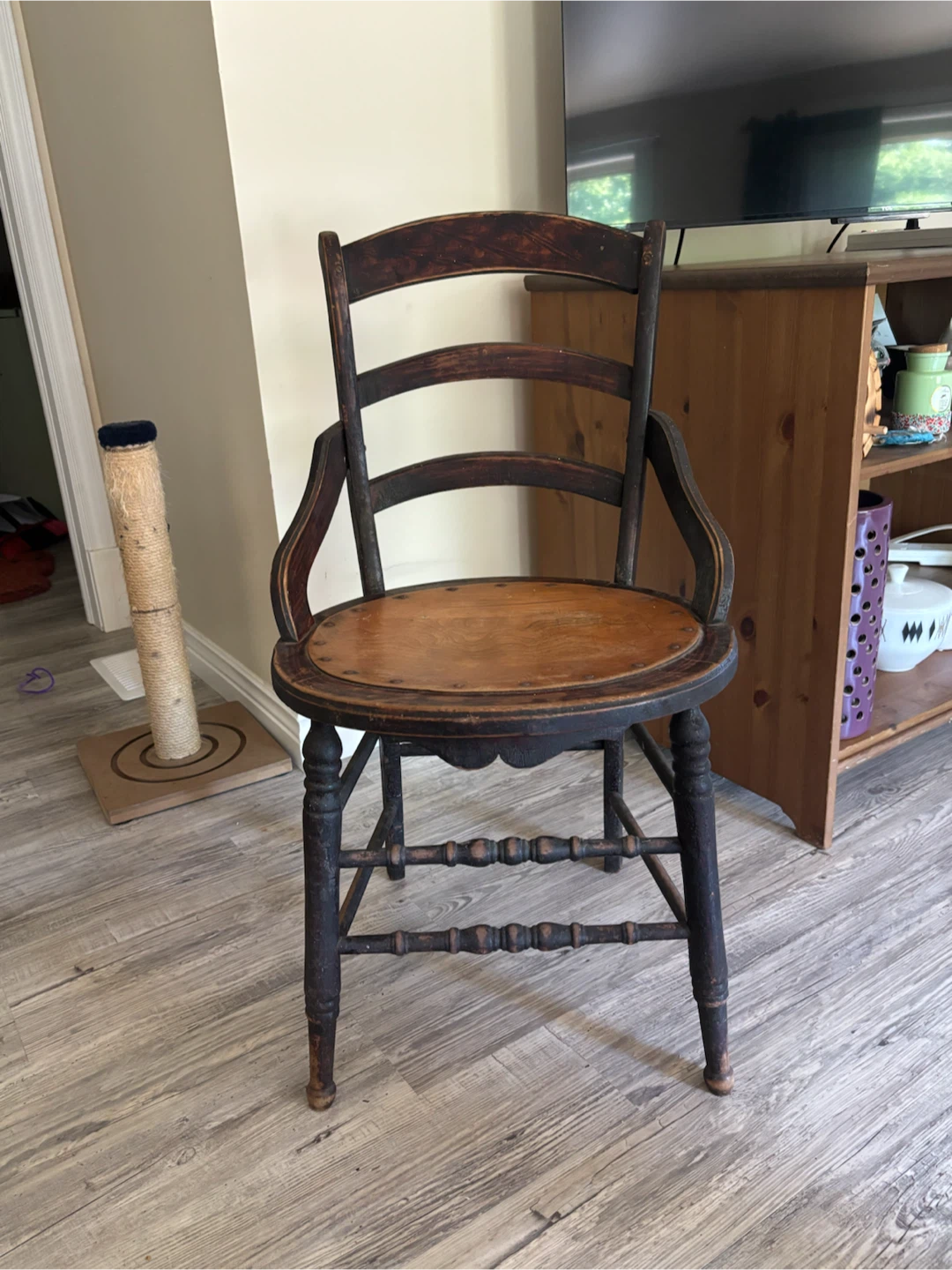 Vintage Wooden Arm Chair