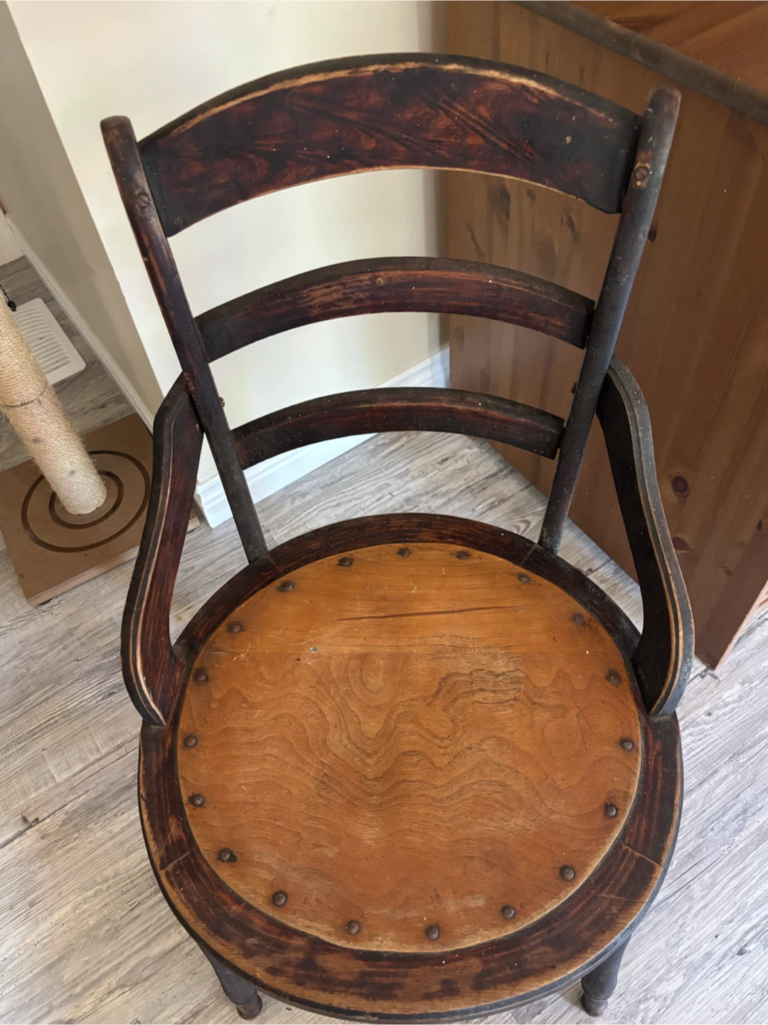 Vintage Wooden Arm Chair - photo 4
