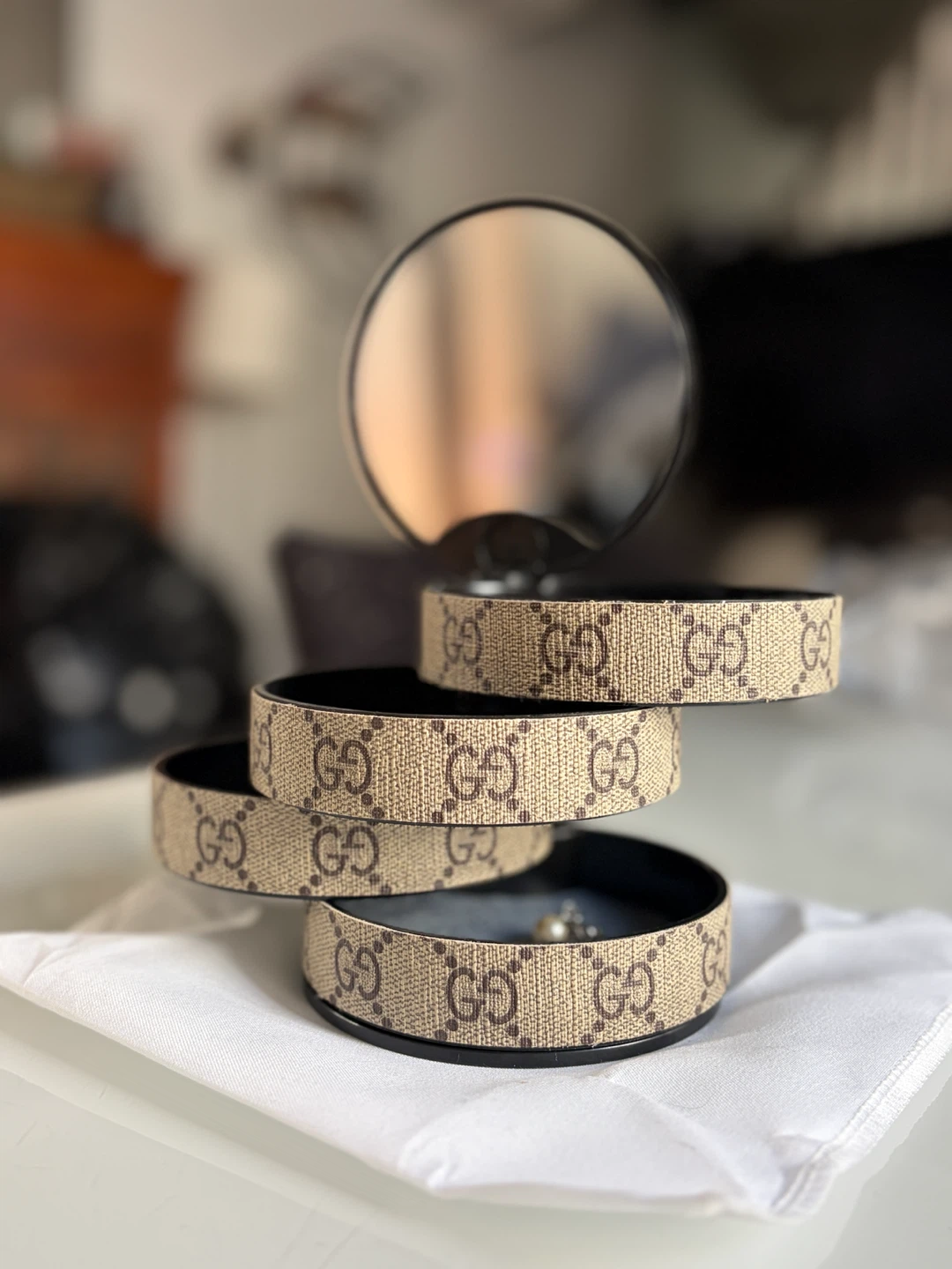 Monogram Jewelry Organizer with Mirror - photo 4