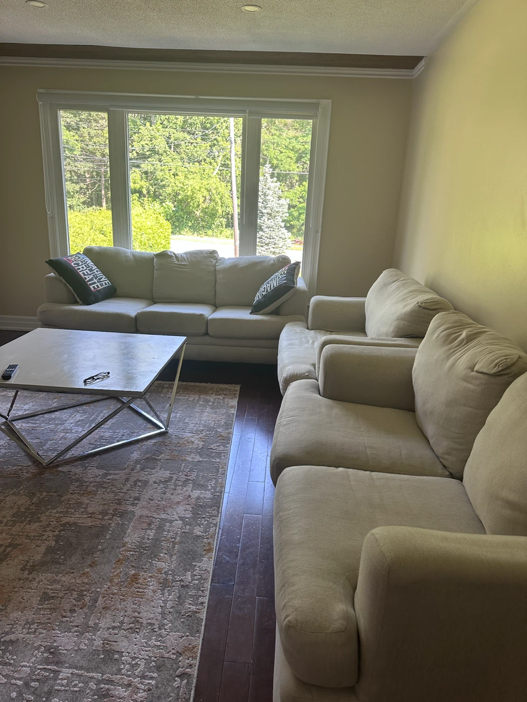 Light Beige Sectional Sofa