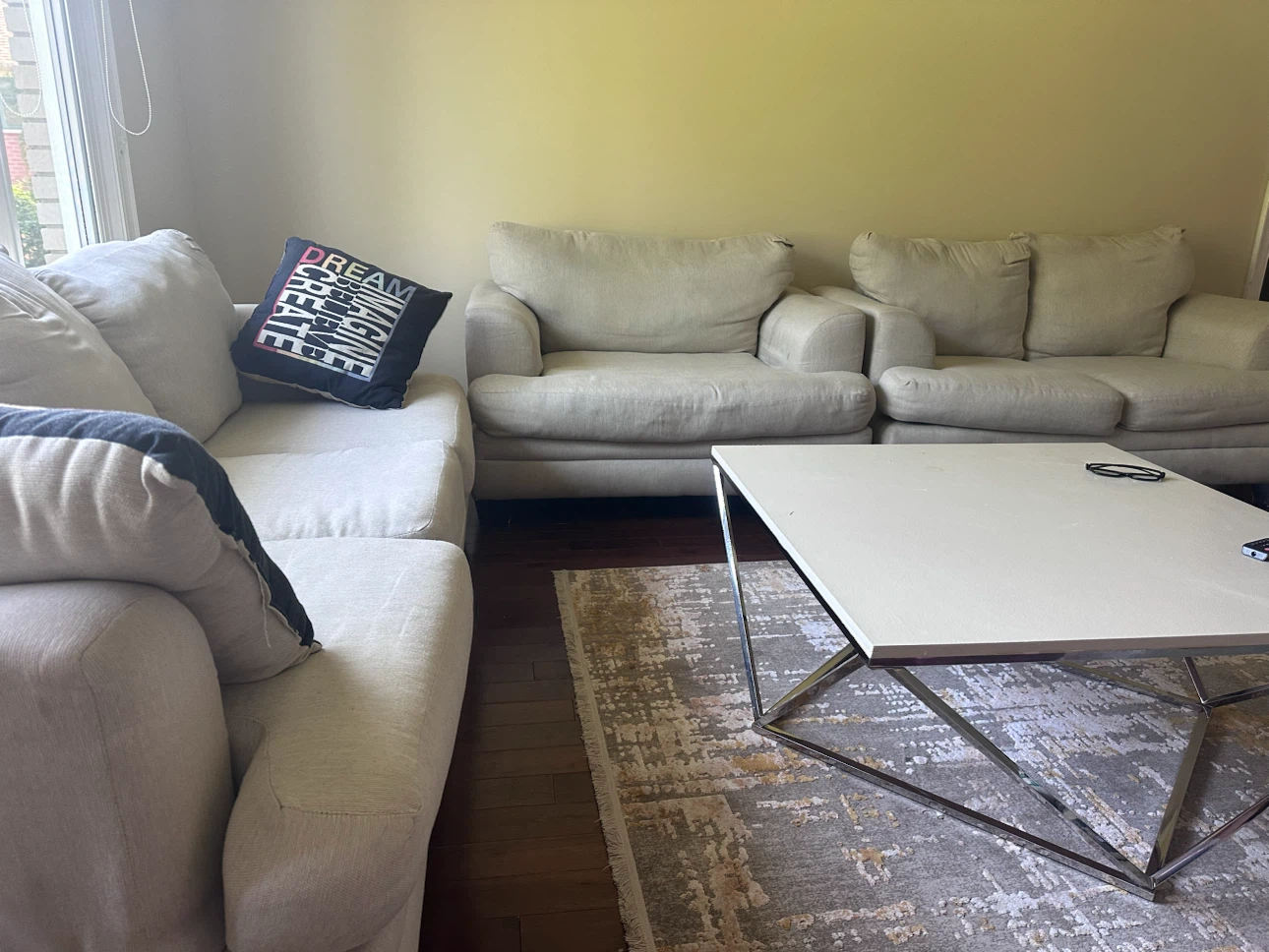 Light Beige Sectional Sofa - photo 2