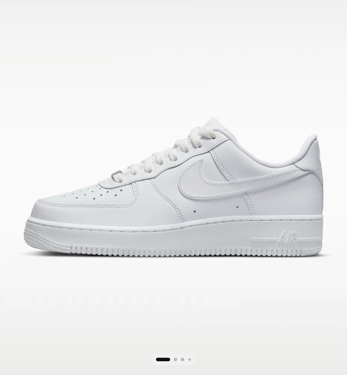Nike Air Force 1 White Sneakers - photo 3