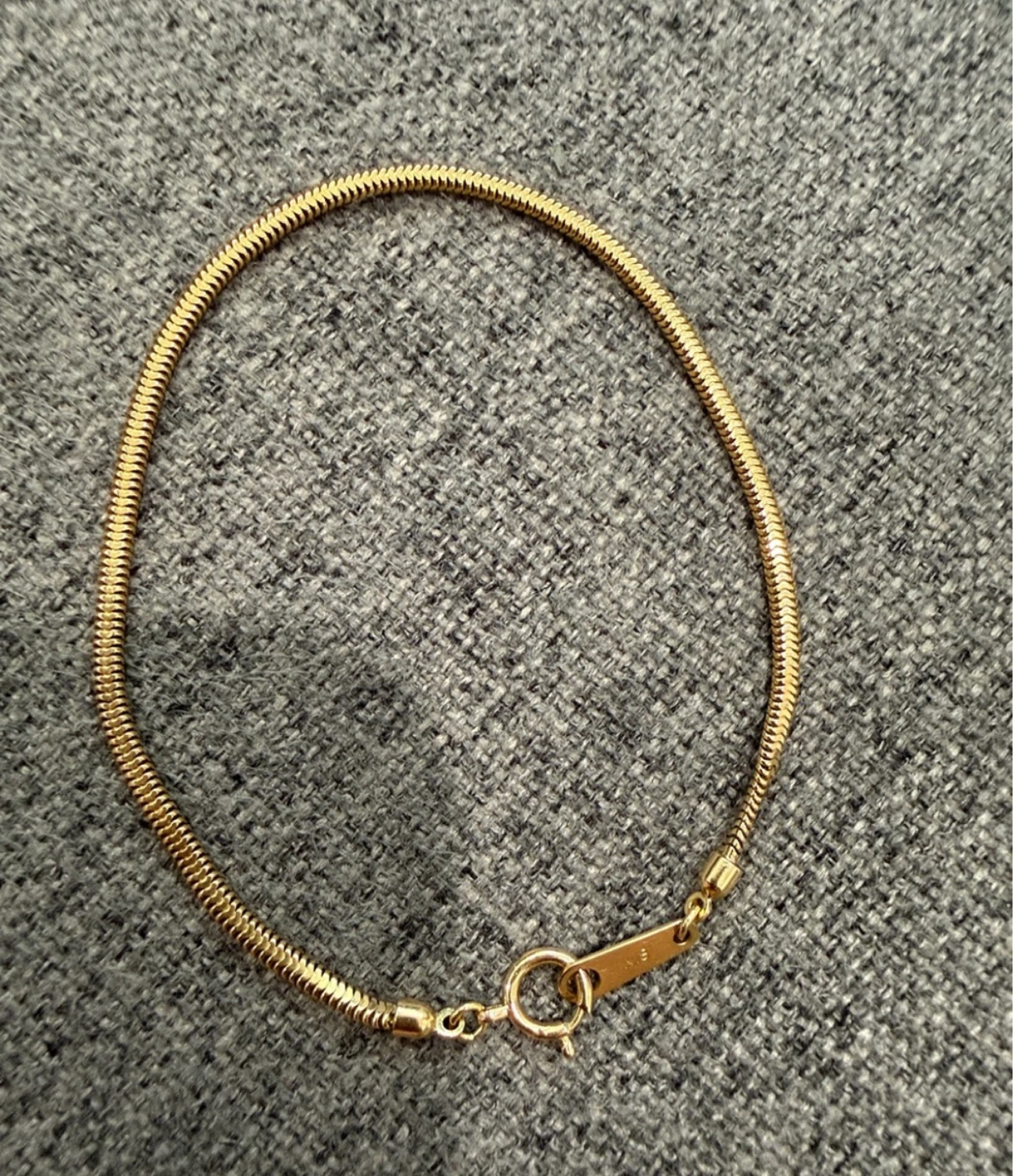 K18 Gold Snake Chain Bracelet