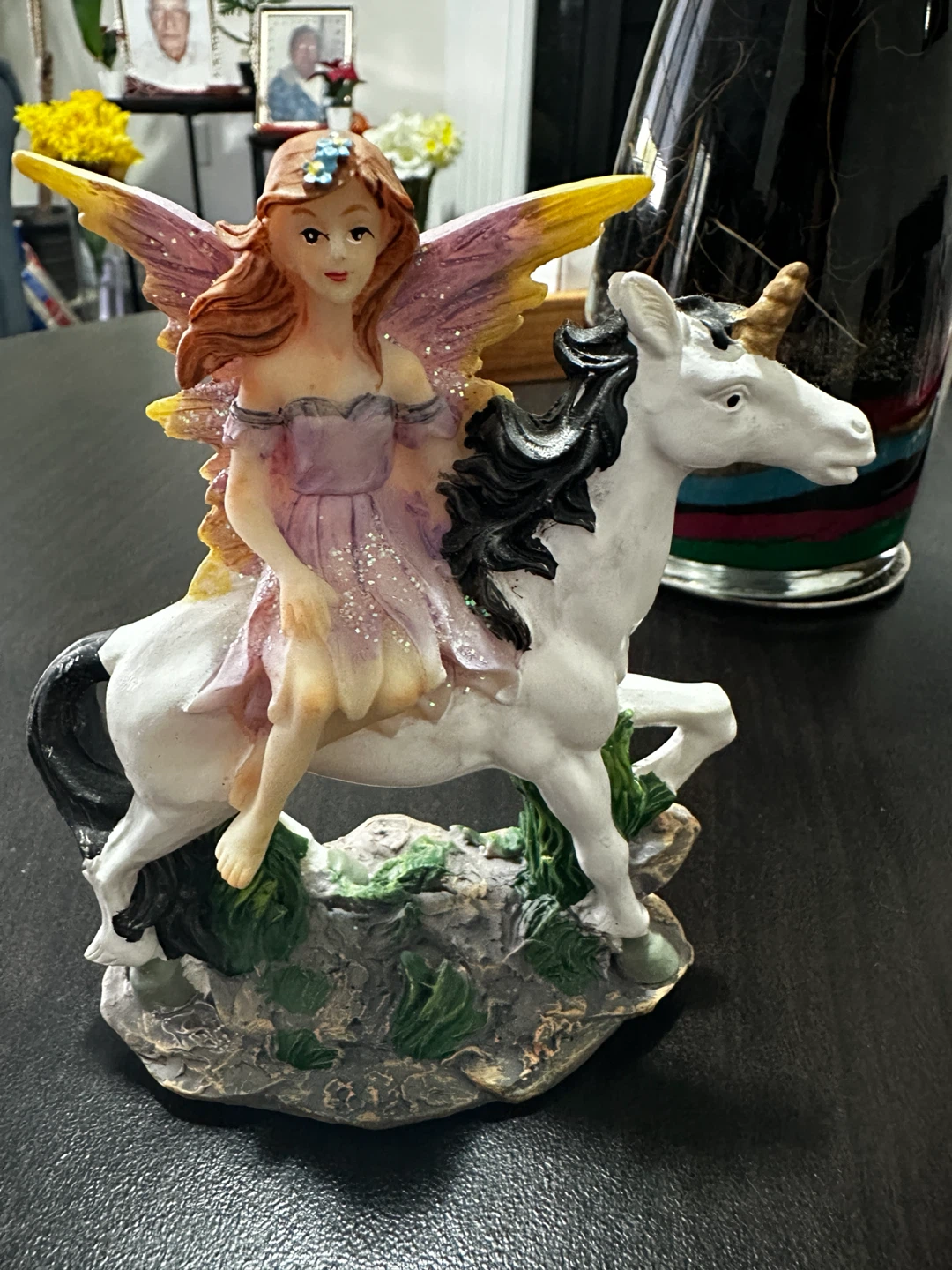 Fairy on Unicorn Figurine - photo 2
