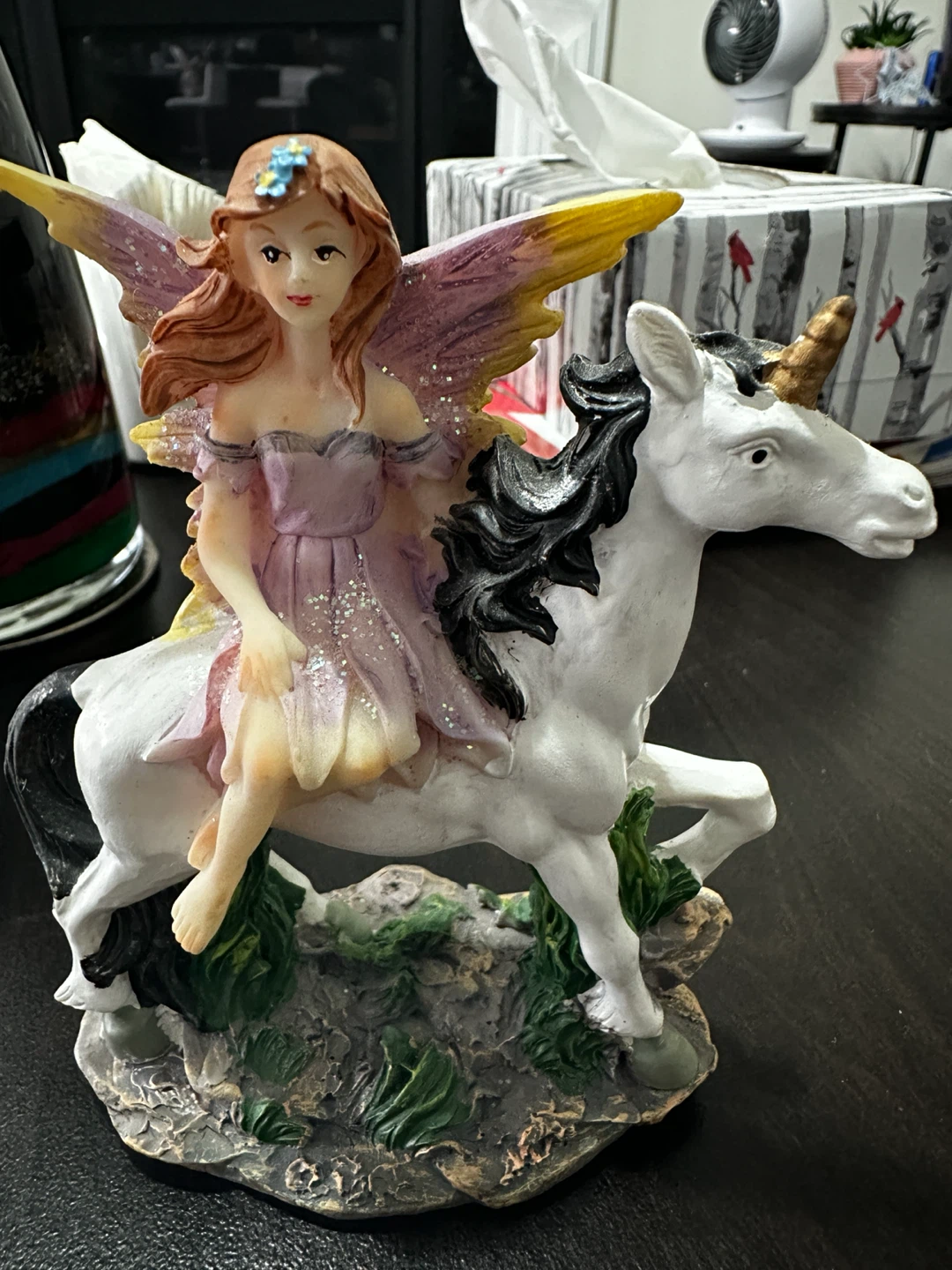 Fairy on Unicorn Figurine - photo 3