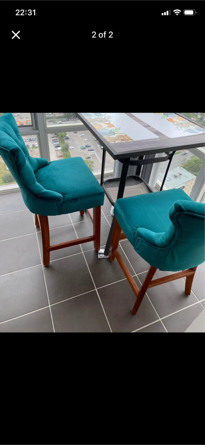 Dining chairs - bar style