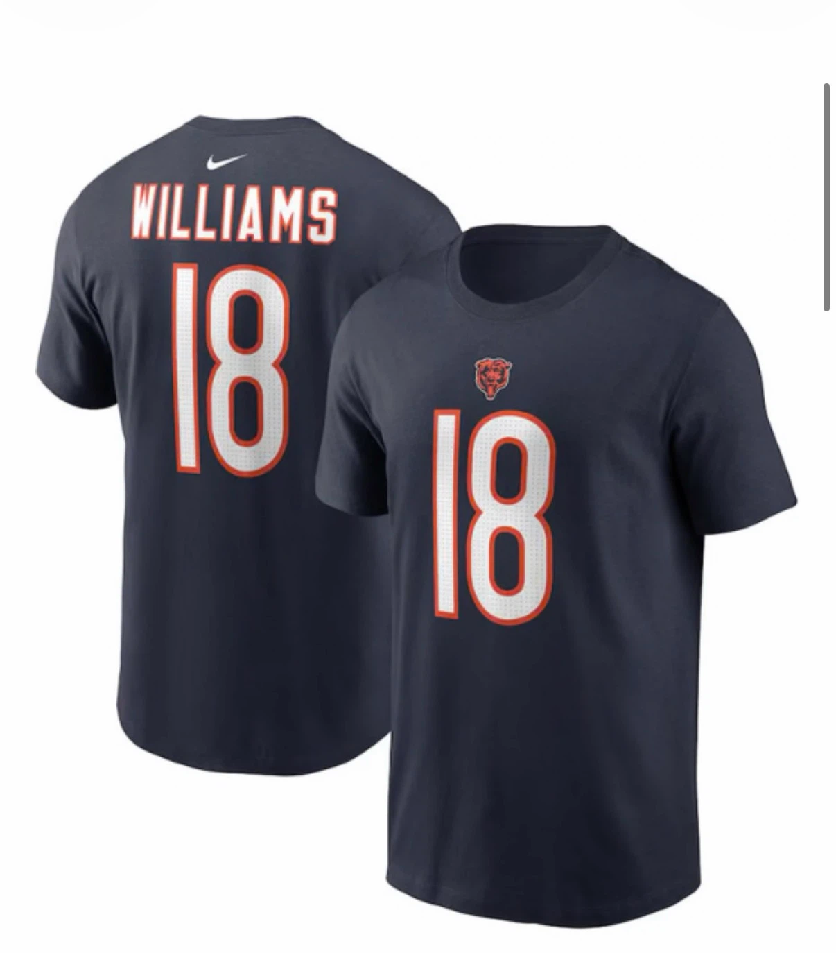 Men’s Nike licensed NFL Chicago Bears Williams NWT! Medium