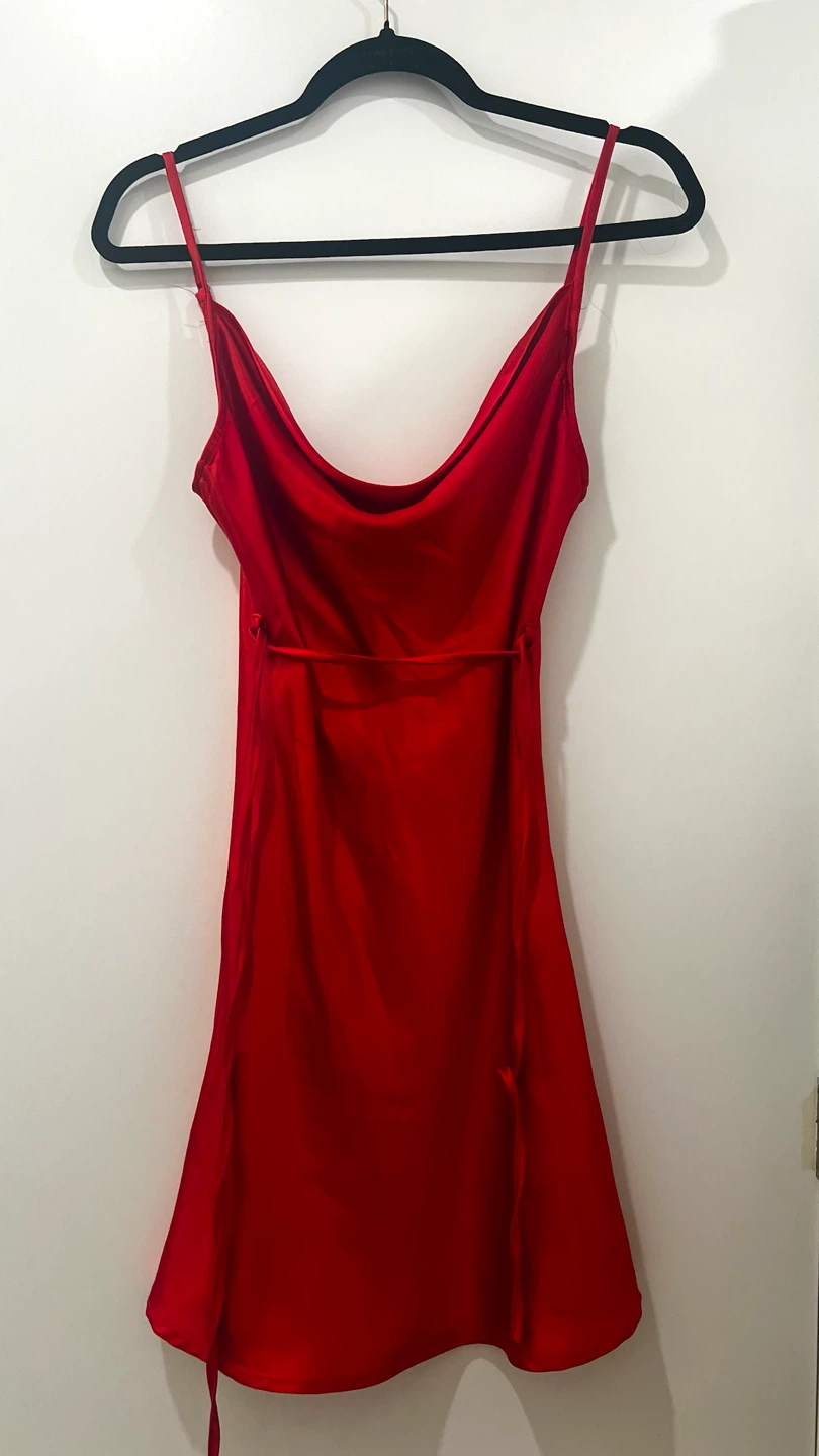Motel Red Slip Dress XS - photo 5