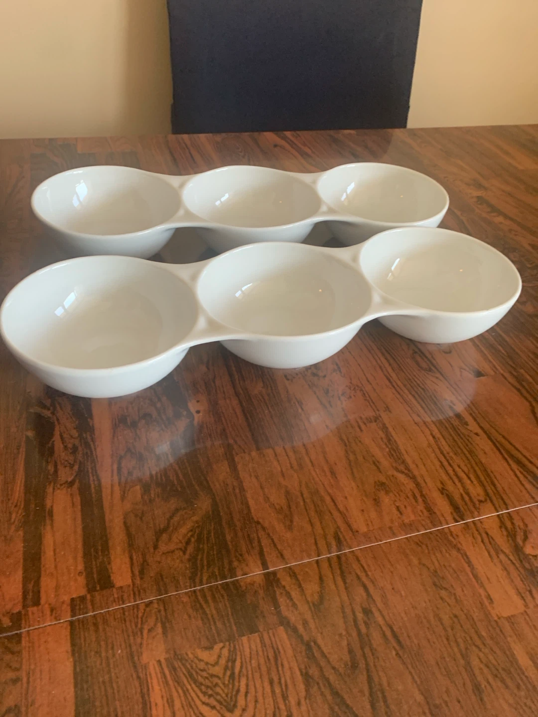 White 6-Section Serving Tray - photo 2