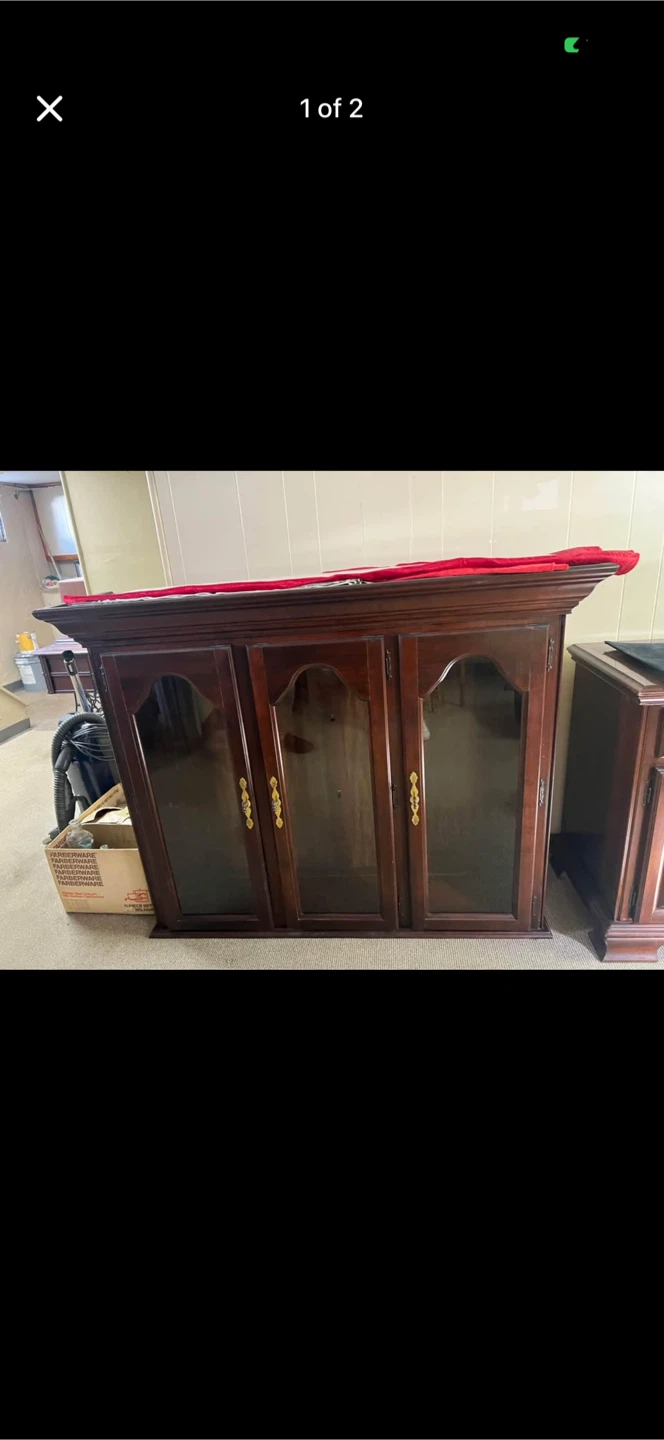 Wood Buffet/Server Cabinet/China cabinet - photo 2