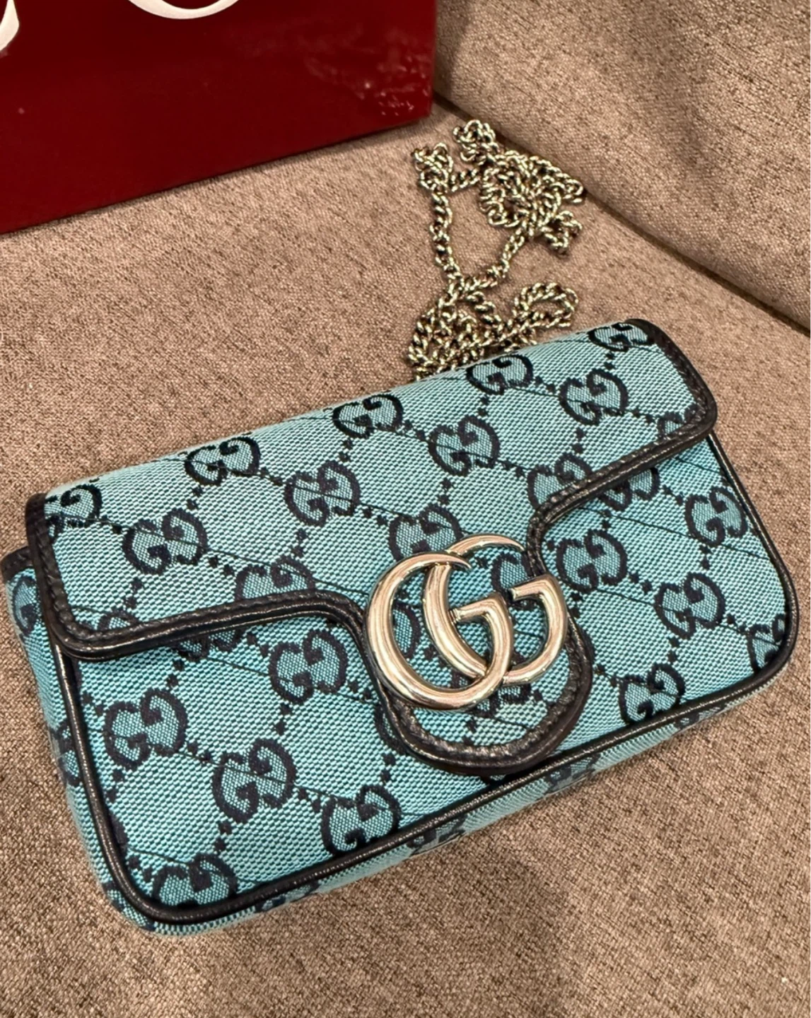 Gucci GG Marmont Mini Bag - Light Blue - photo 2