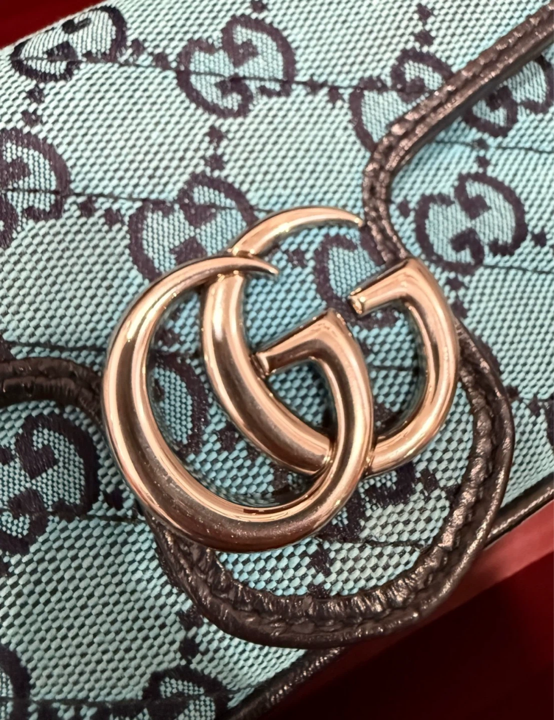 Gucci GG Marmont Mini Bag - Light Blue - photo 4