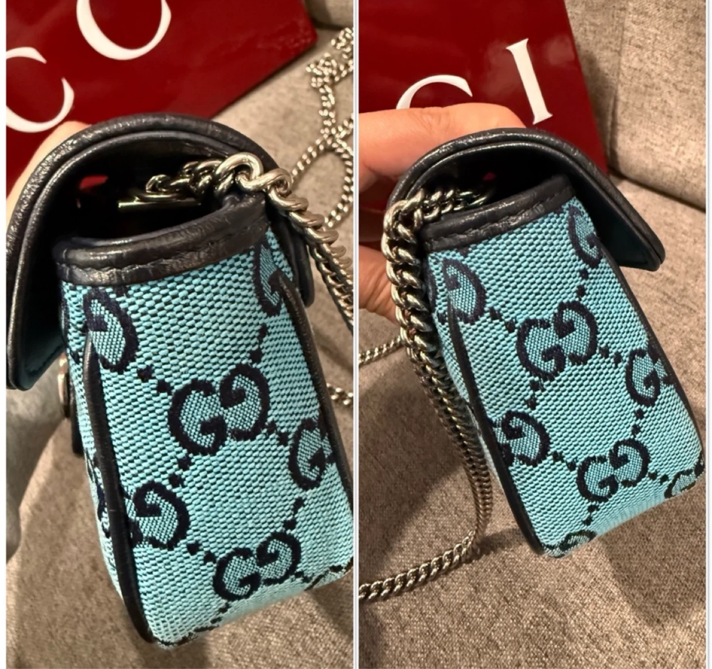 Gucci GG Marmont Mini Bag - Light Blue - photo 5
