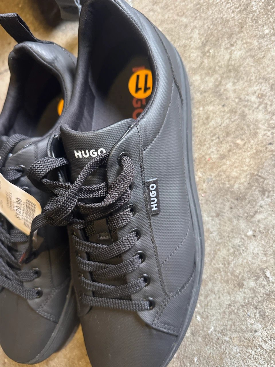 HUGO Black Sneakers Size 11