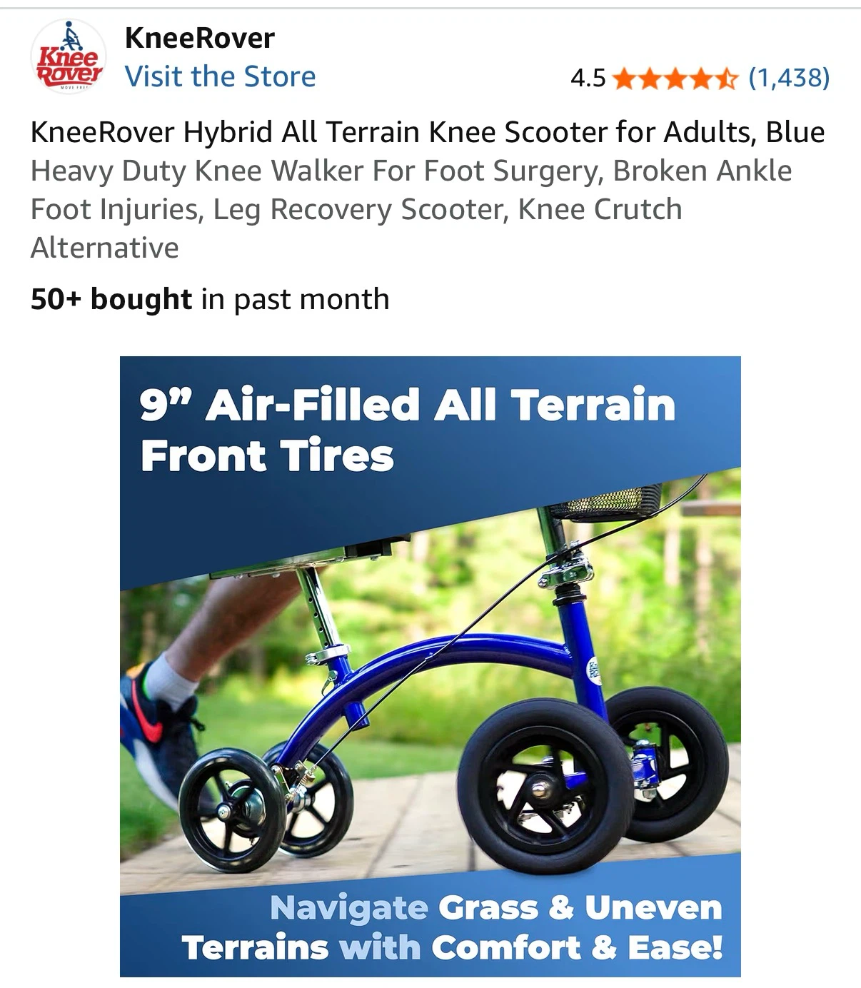 KneeRover Hybrid All Terrain Knee Scooter - photo 5