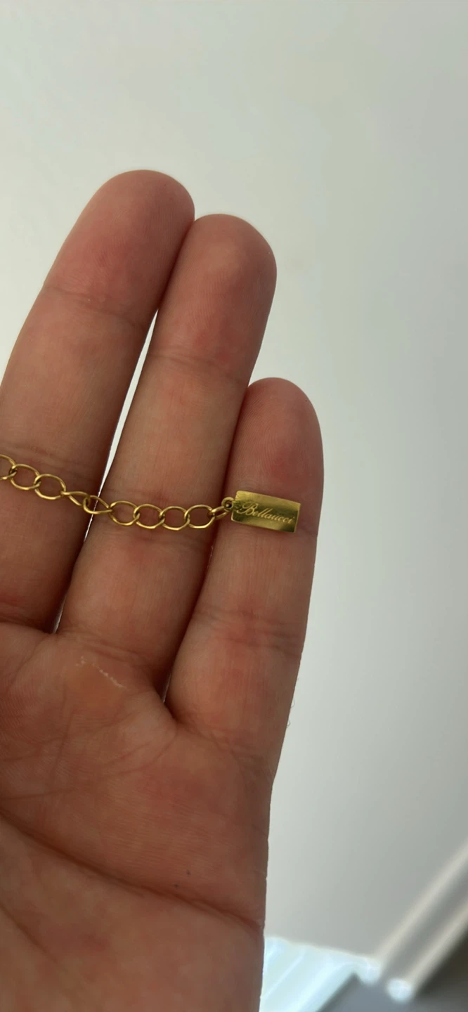Gold-tone Figaro Chain Bracelet
