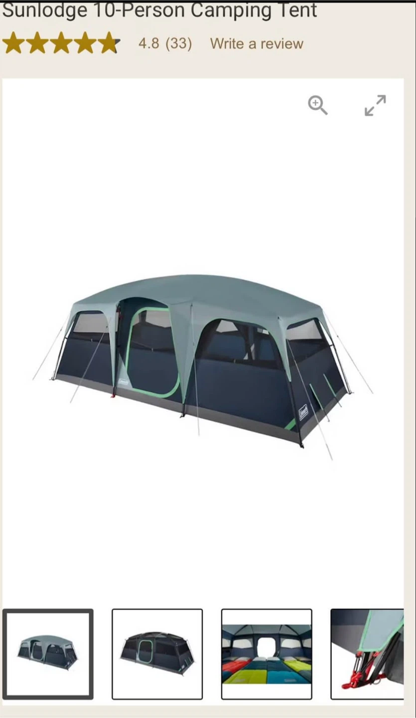 Coleman Sunlodge 10-Person Tent