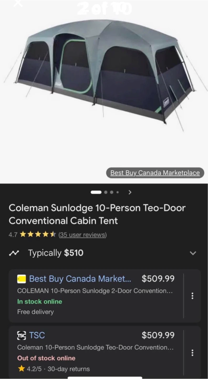Coleman Sunlodge 10-Person Tent - photo 2