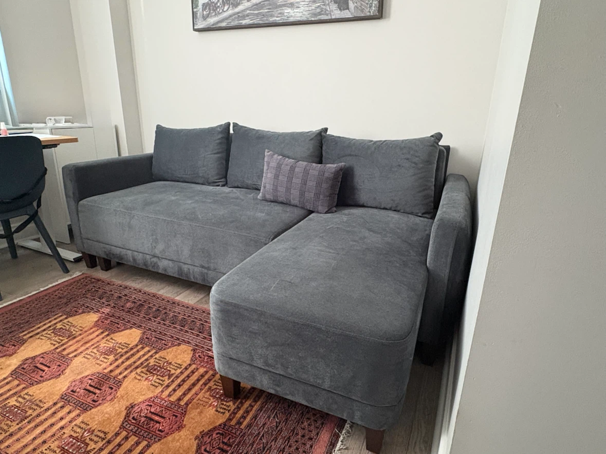 3-Seat Sofa Bed with Storage – Excellent Condition - photo 2