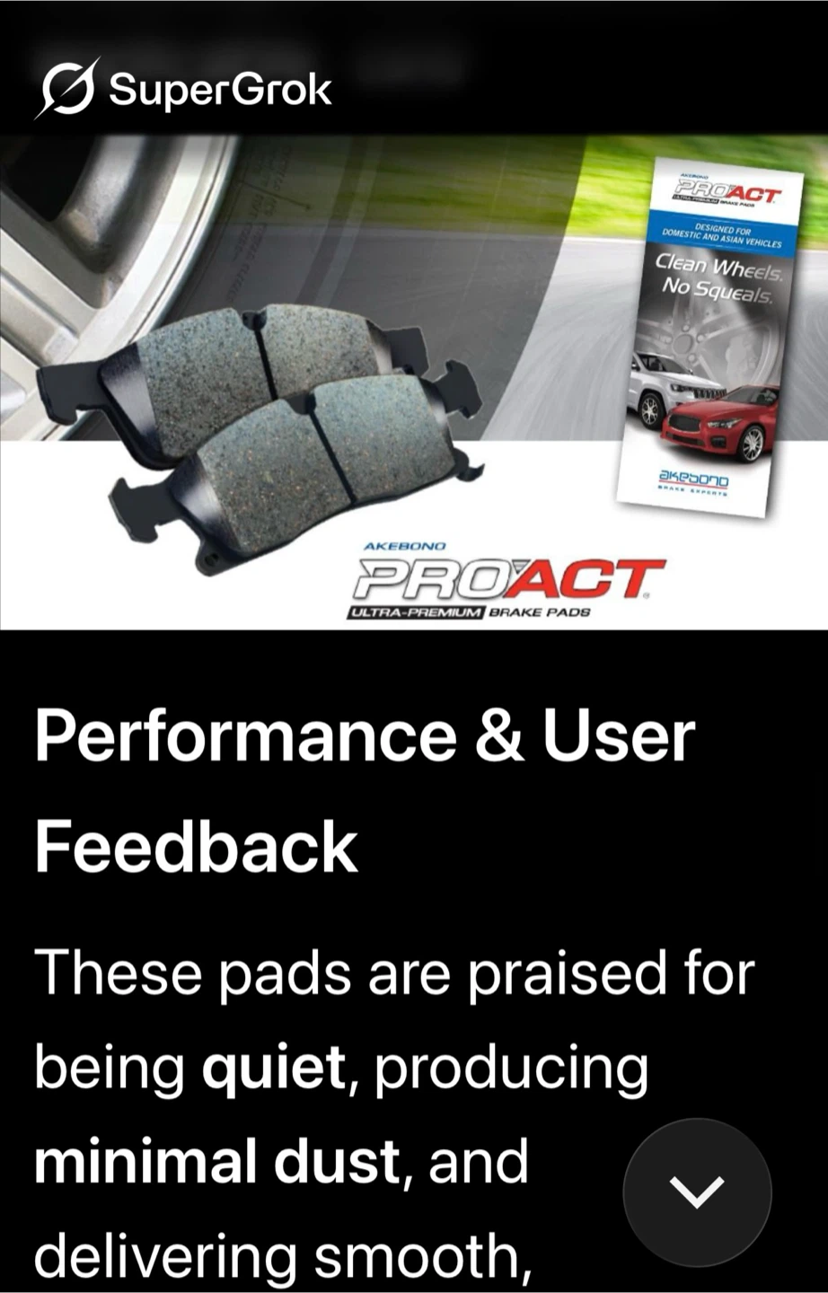 Akebono ACT1759 ProACT Ceramic Disc Brake Pads - photo 4