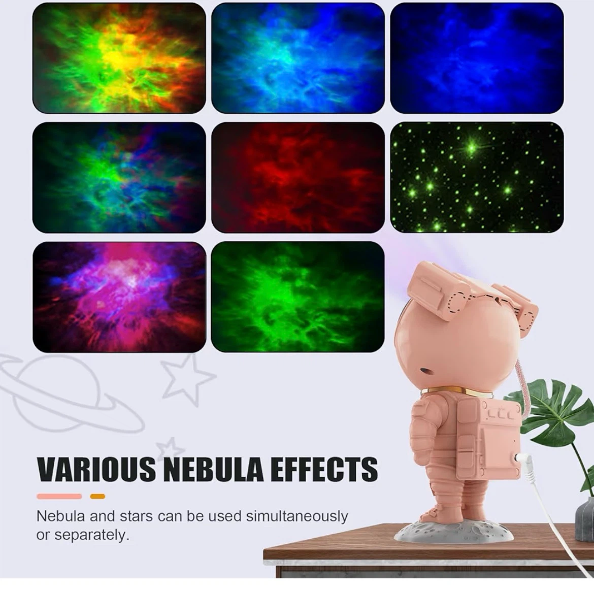 Ace Gamer Astronaut  Galaxy Projector (Pink/White) - photo 4