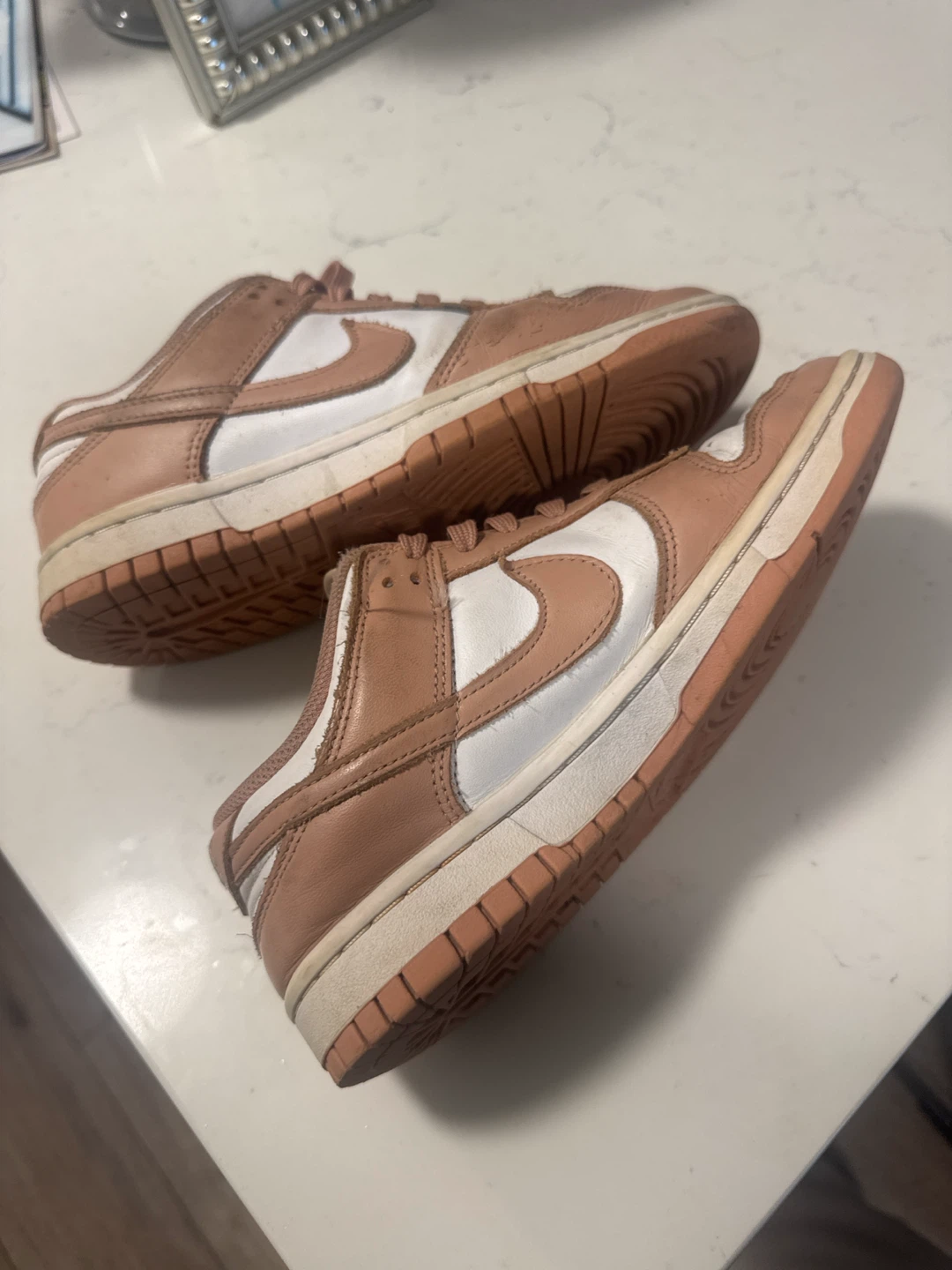 Nike Dunk Low Pink White Sneakers - photo 3