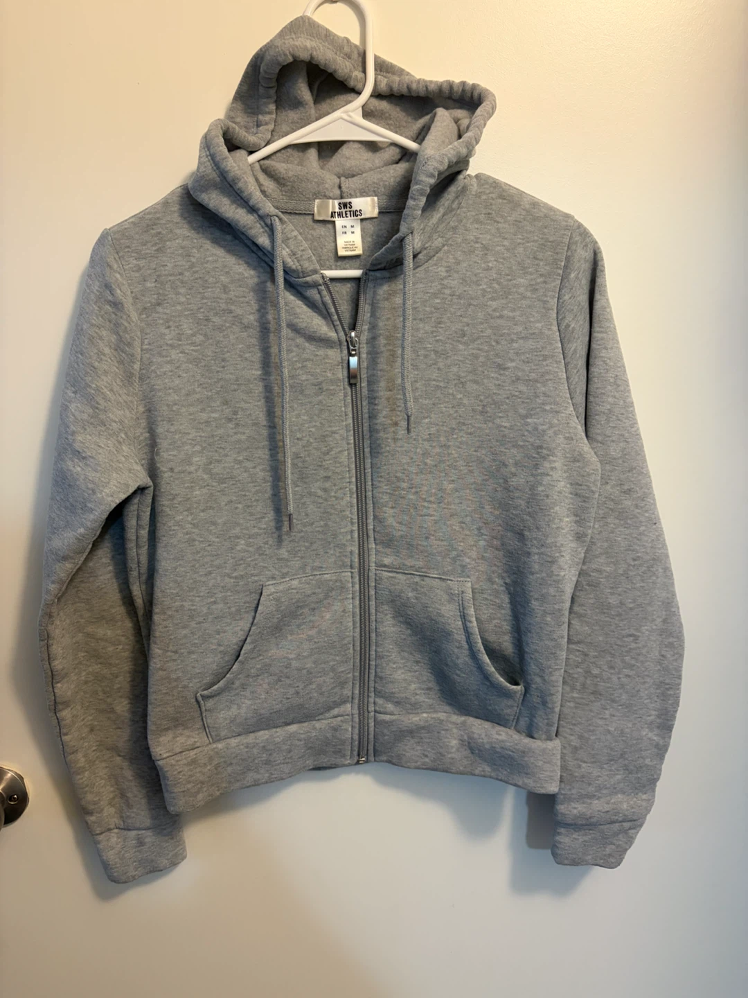 Women SWS Athletics Grey Zip-Up Hoodie