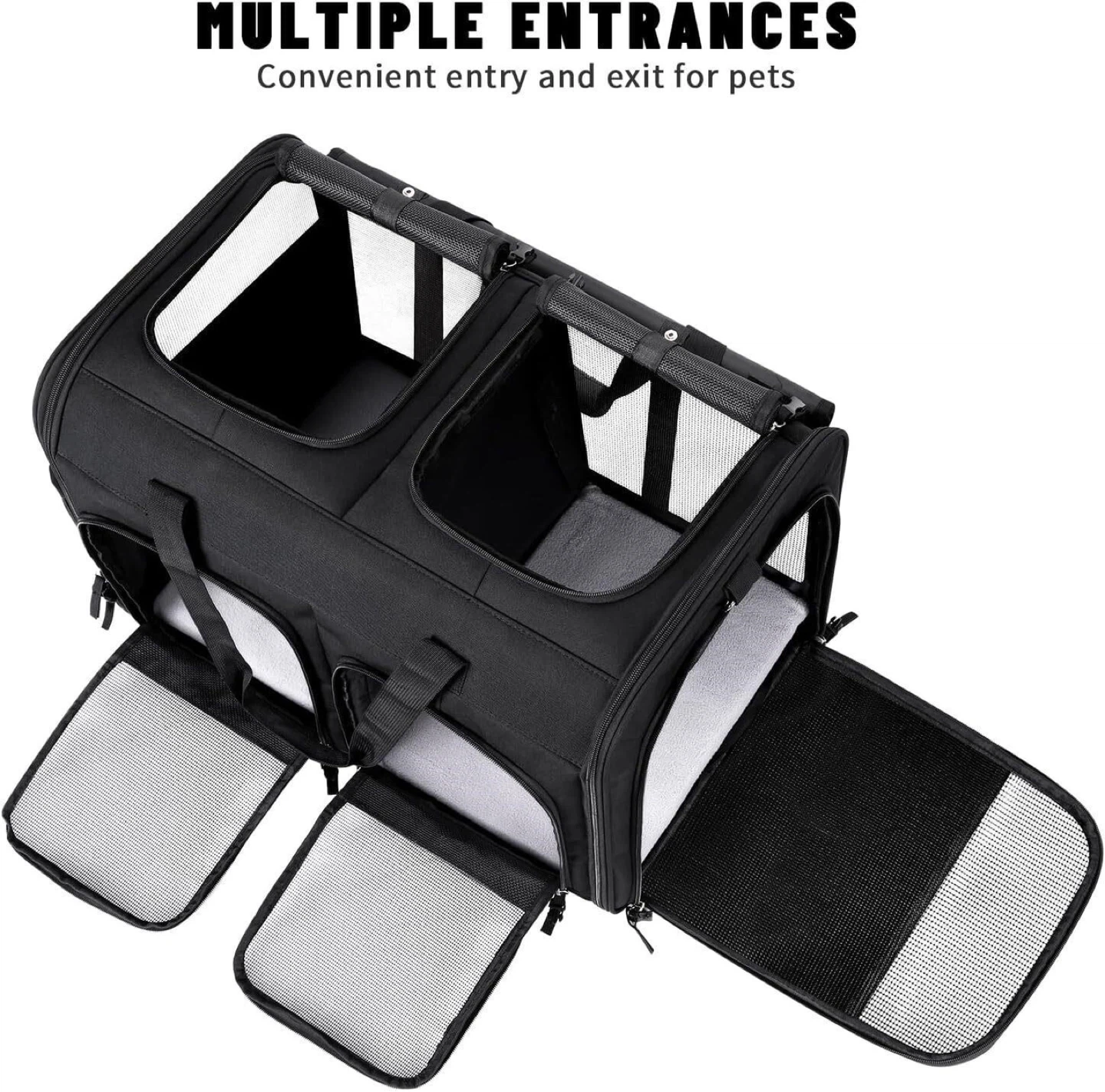 Groxkox Cat Carrier for 2 Cats - New - photo 4